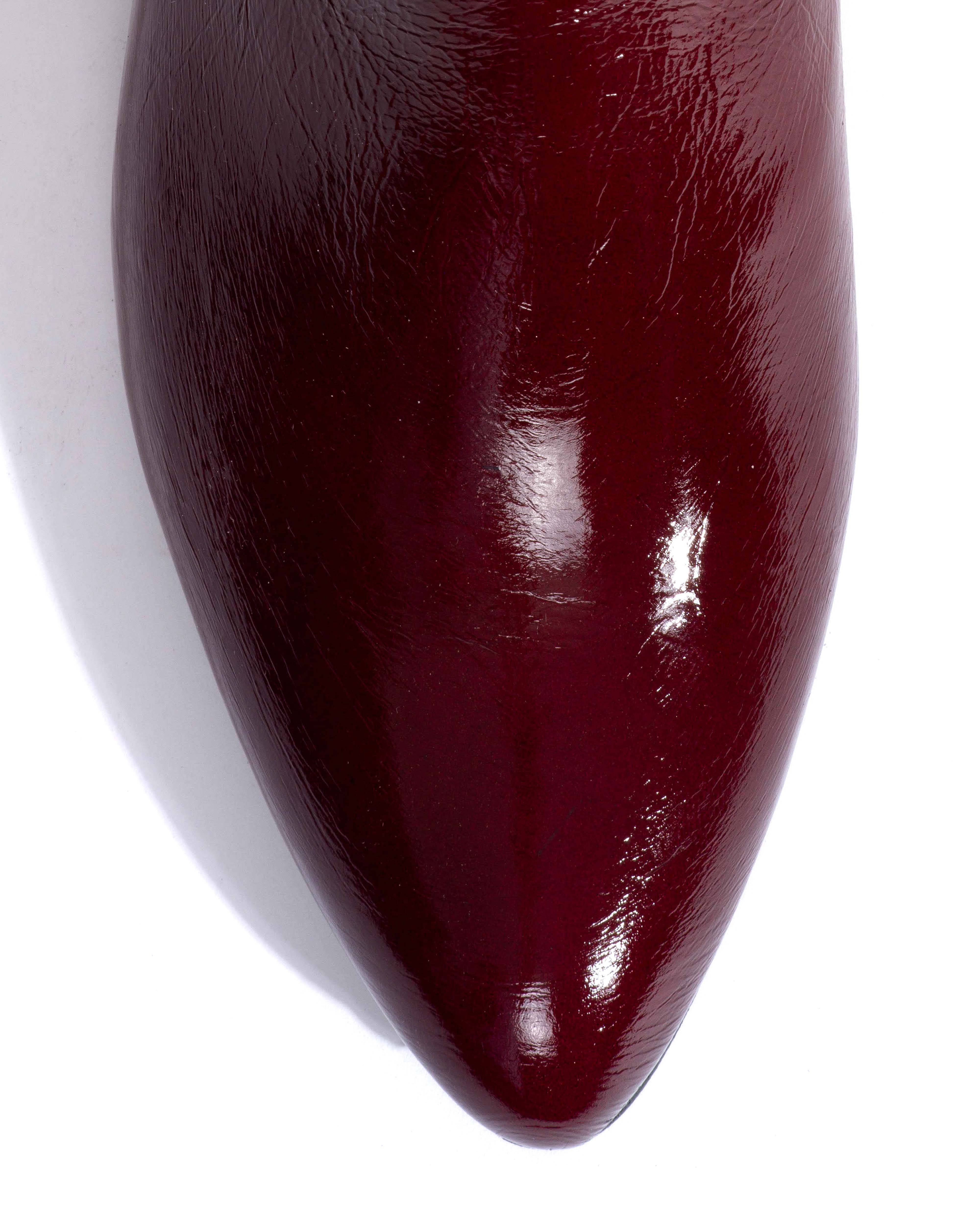 Rita Crinkled polished goat Pomegranate - Image 5