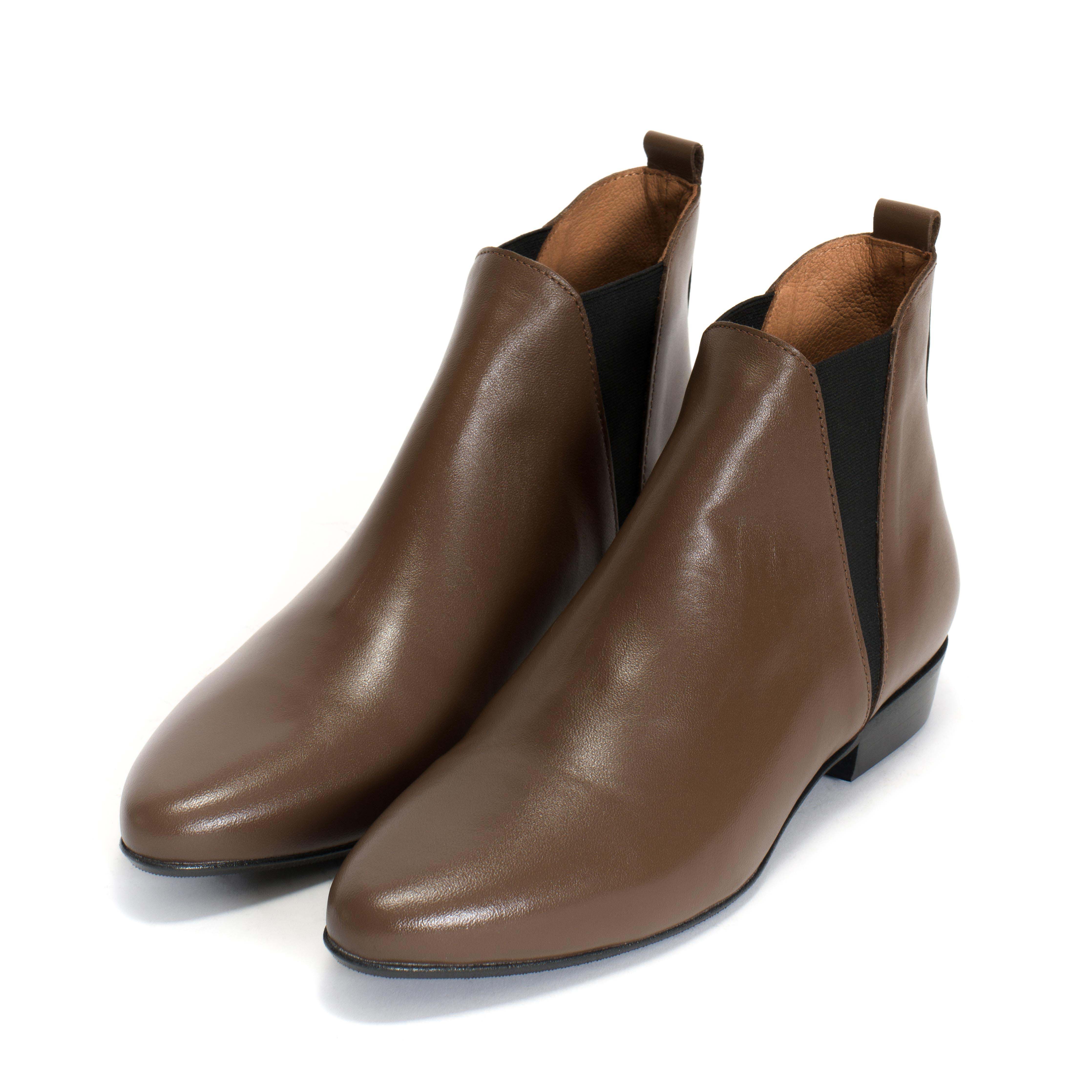 Rita Soft calf Dark taupe - Image 2