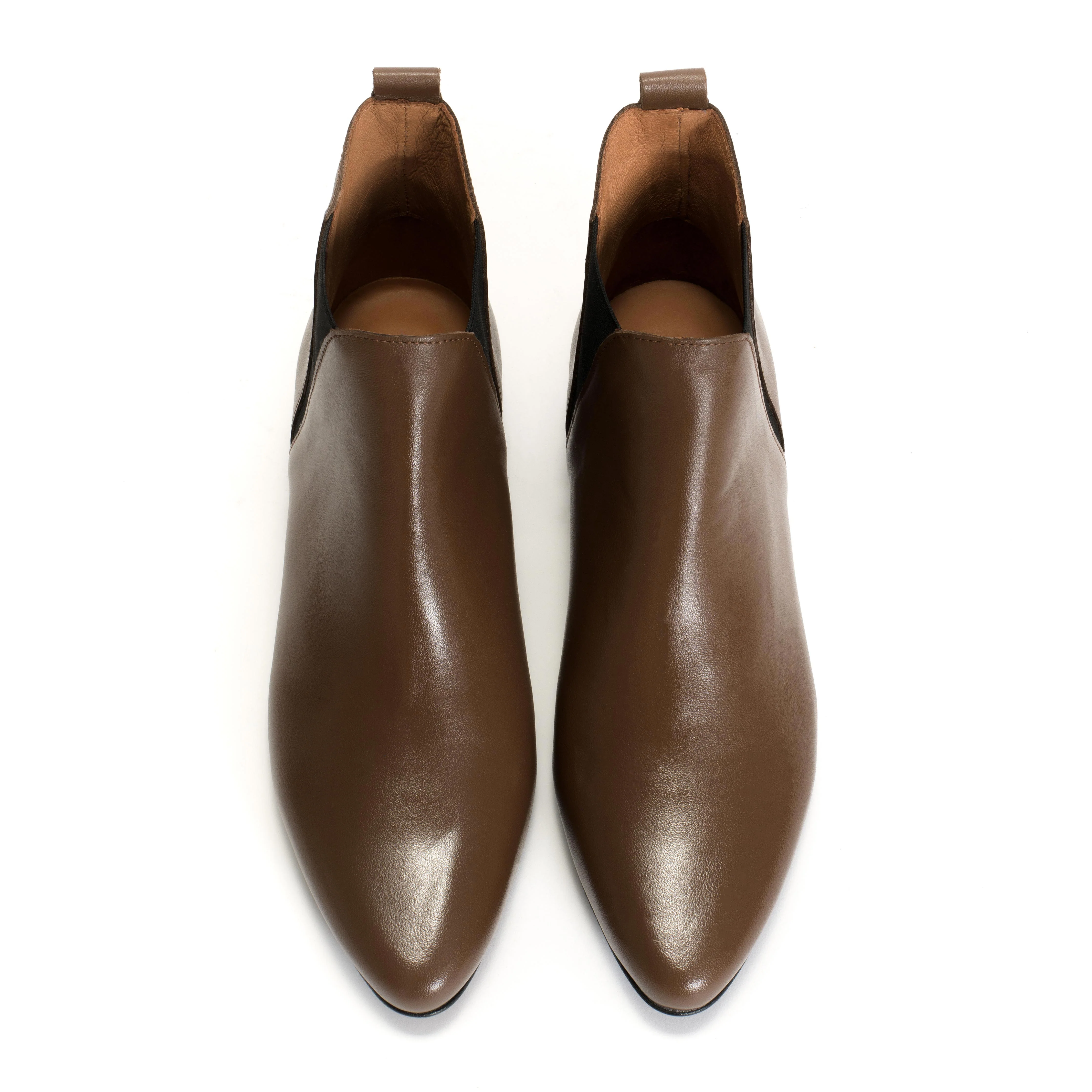 Rita Soft calf Dark taupe - Image 4