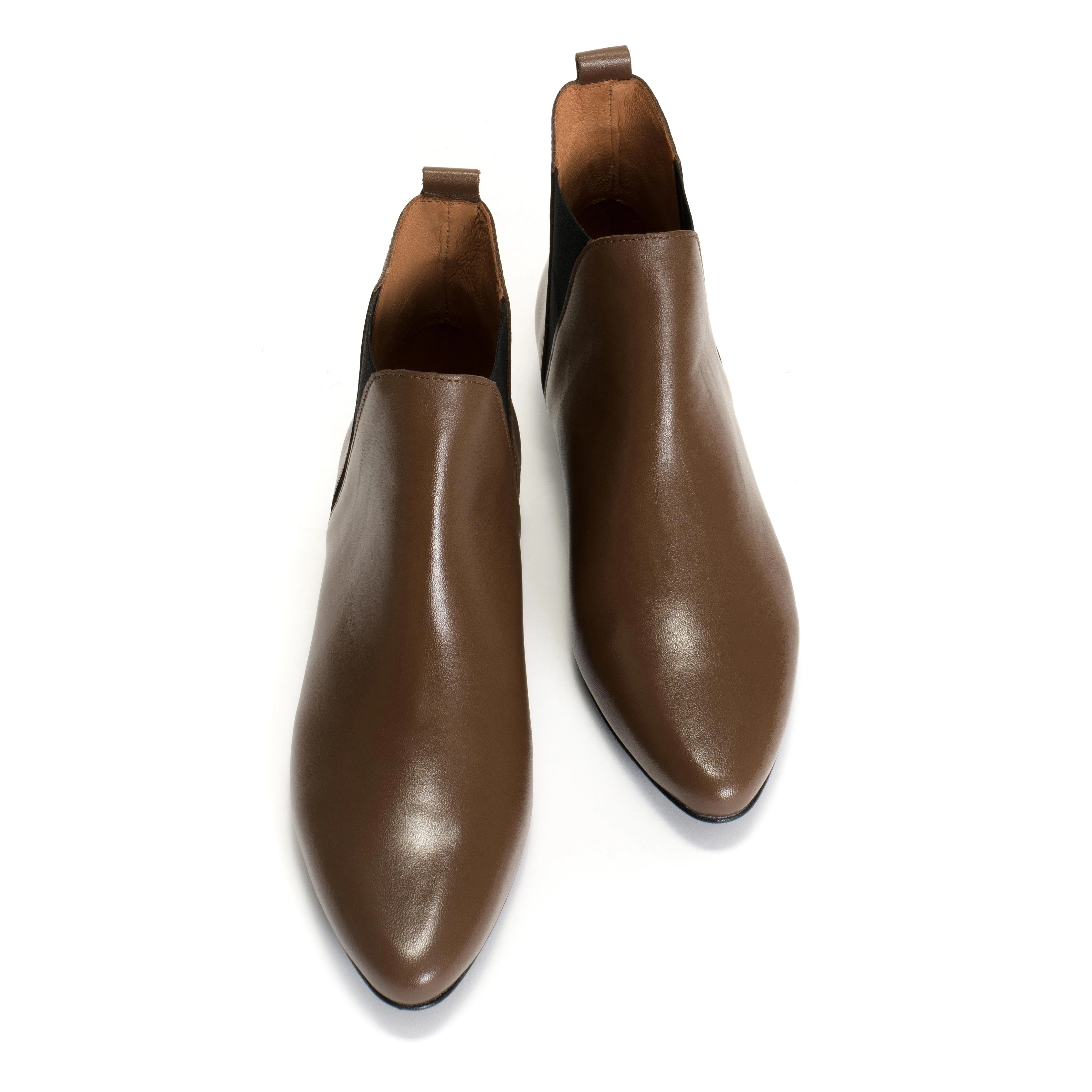 Rita Soft calf Dark taupe - Image 5