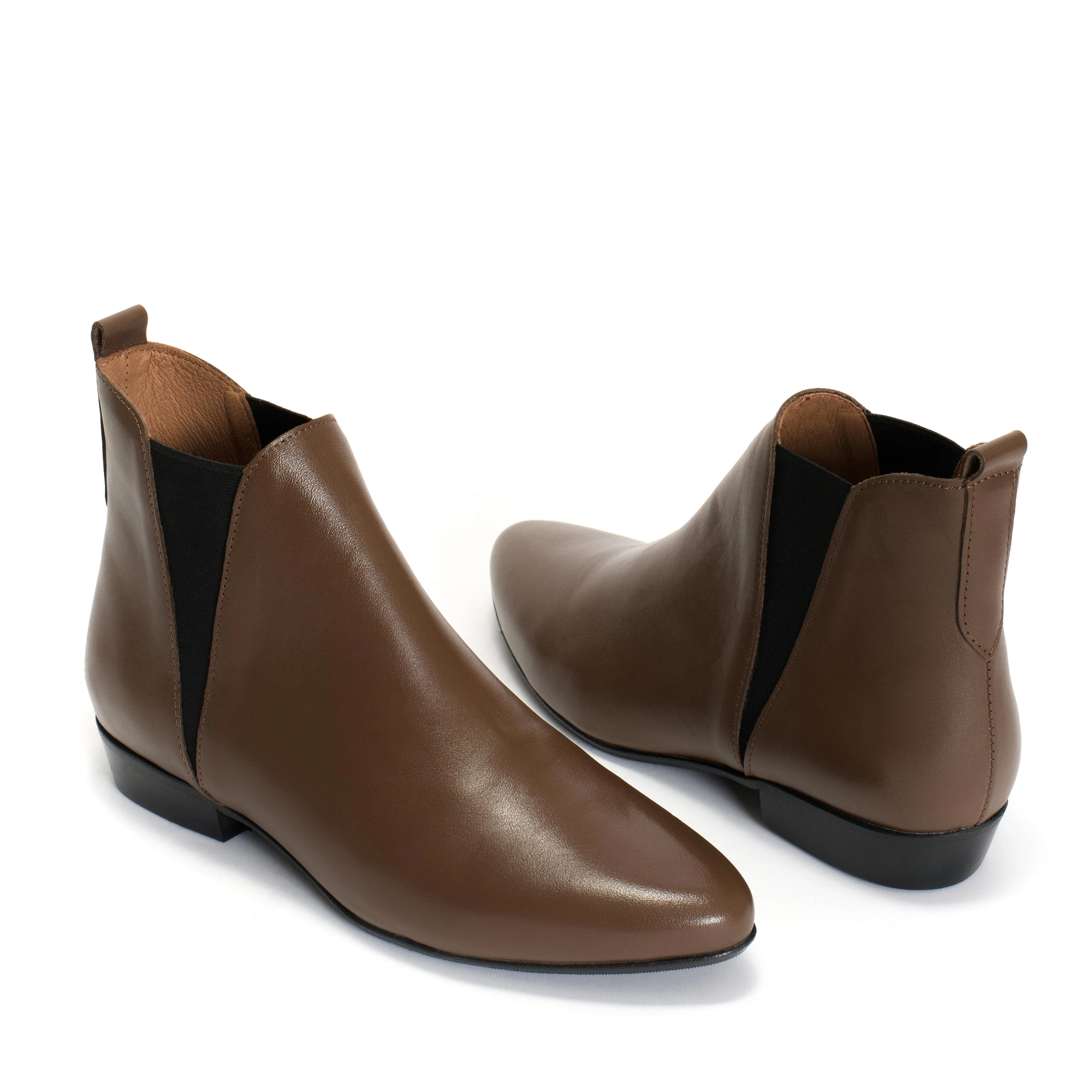 Rita Soft calf Dark taupe - Image 6