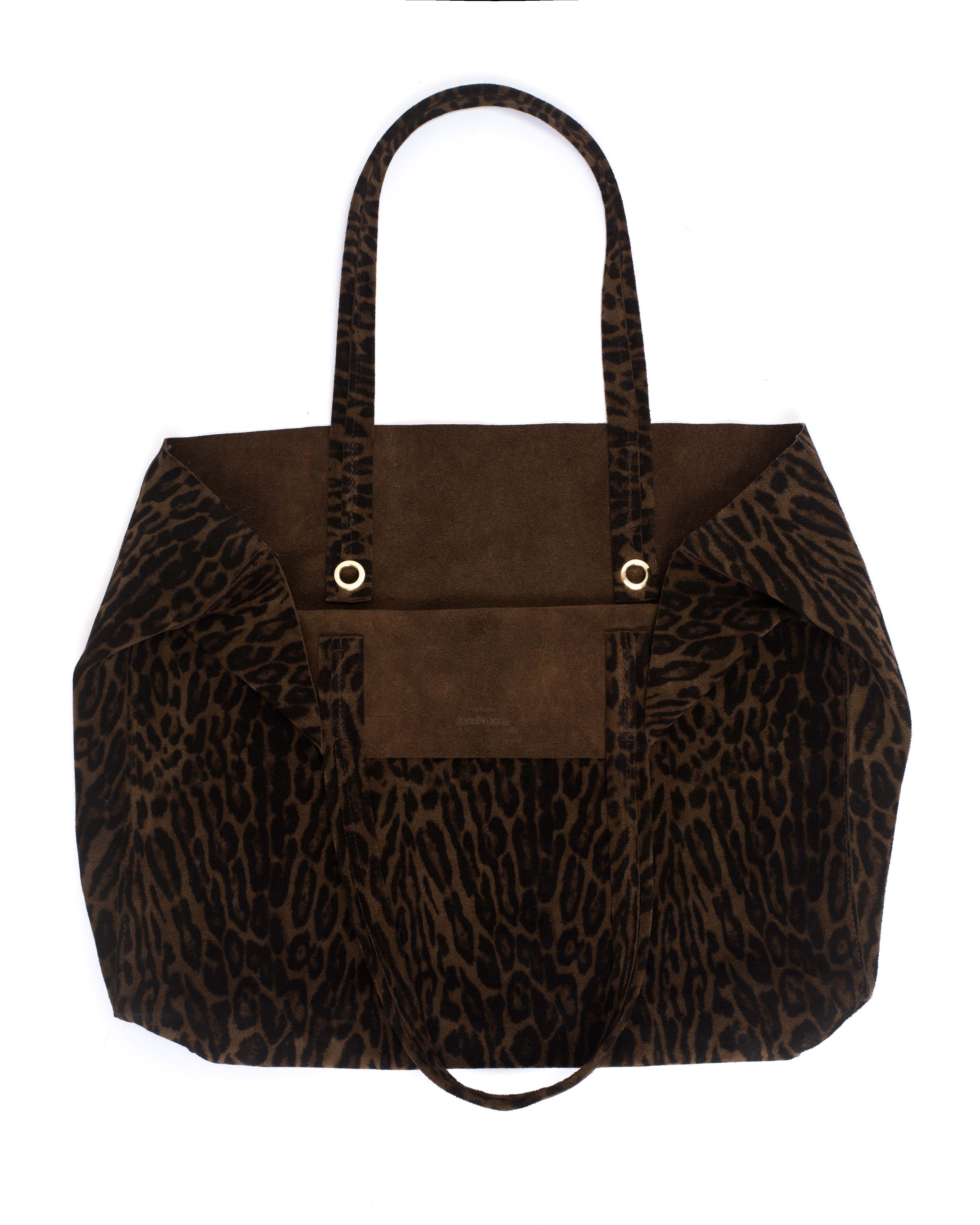 Ruba shopper Calf suede print Jaguar - Image 4