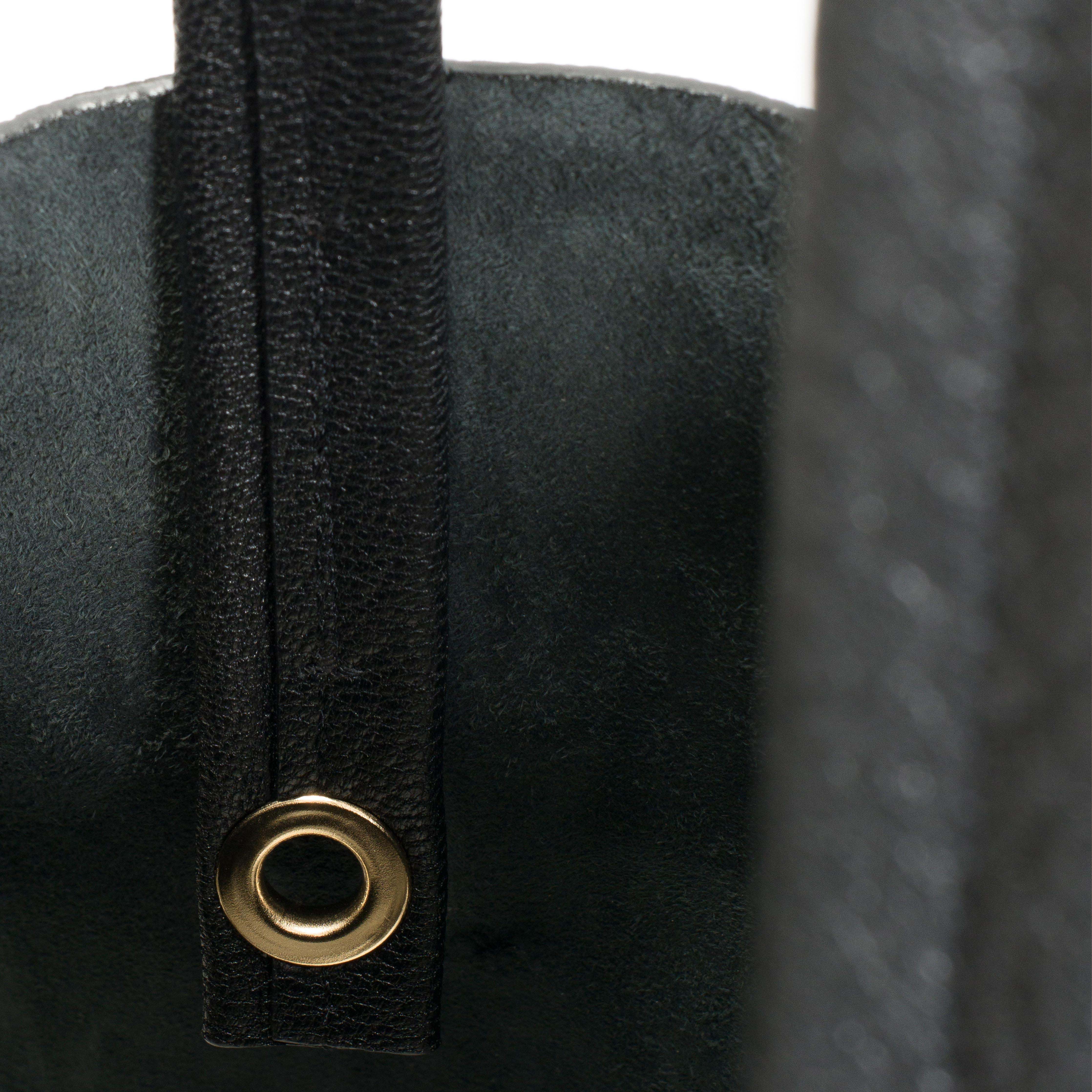Ruba shopper Grained chevre goat Black - Image 4