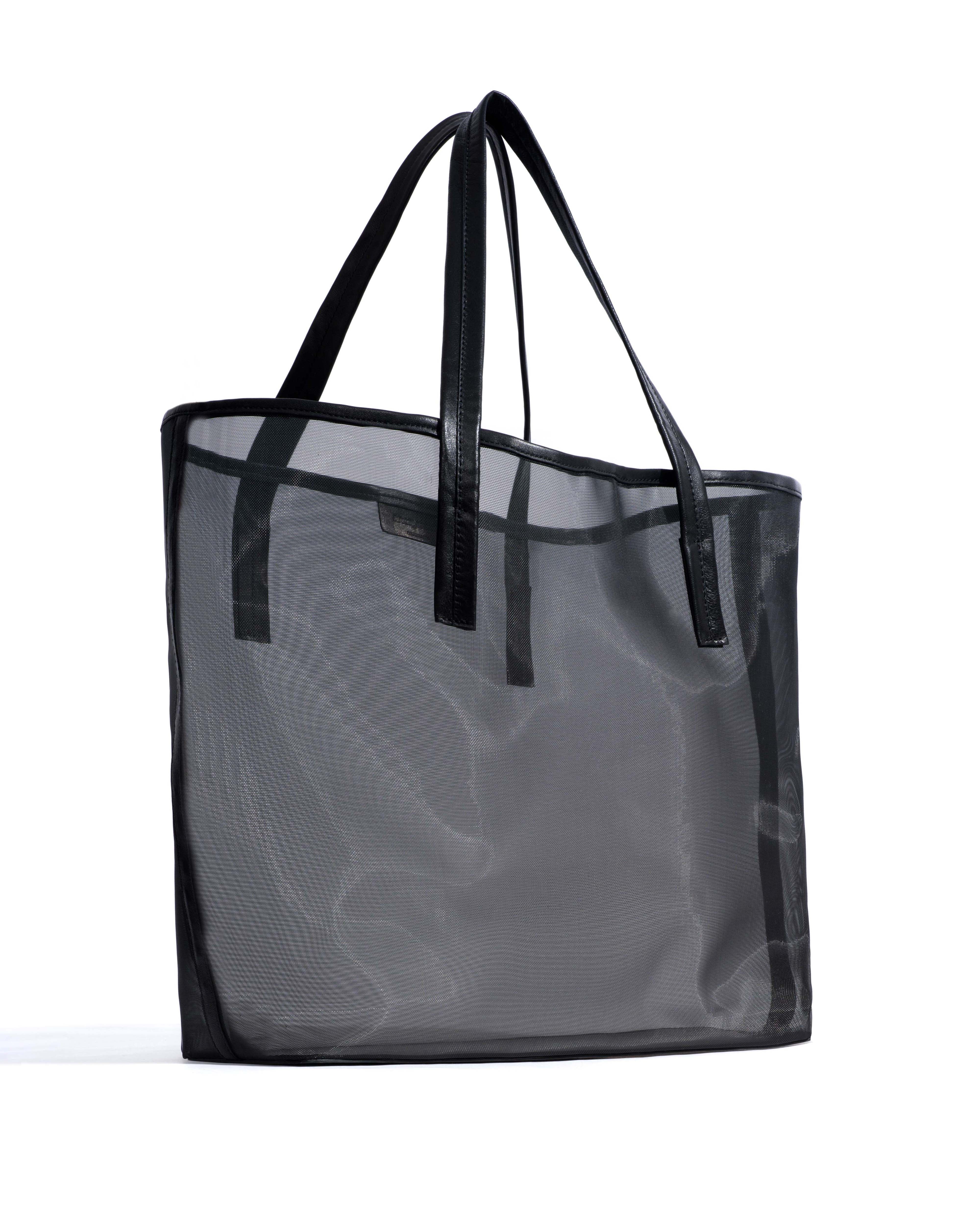 Ruba shopper mesh Shiny lamb & mesh Black - Image 2