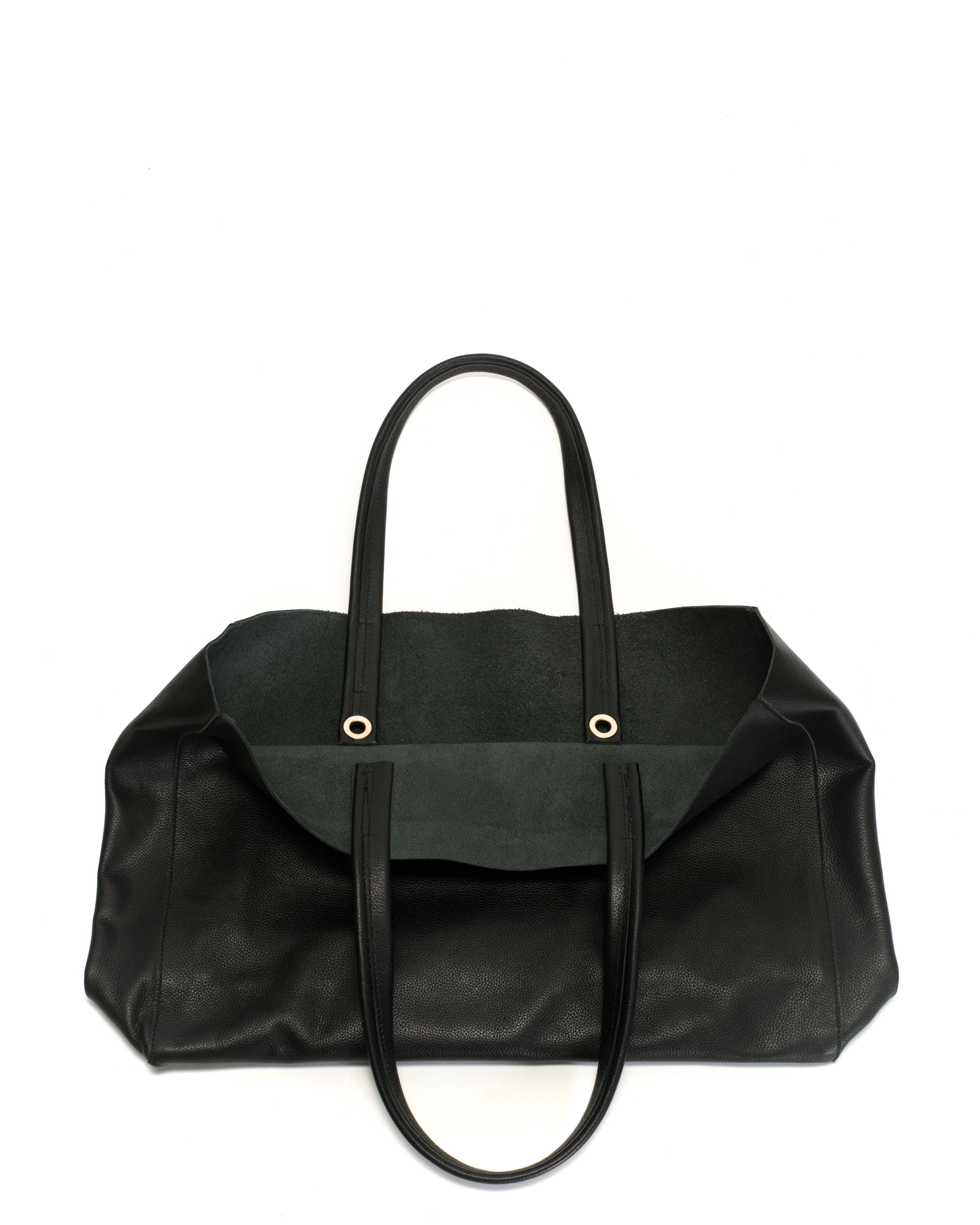 Ruba shopper Pebbled soft calf Black - Image 3