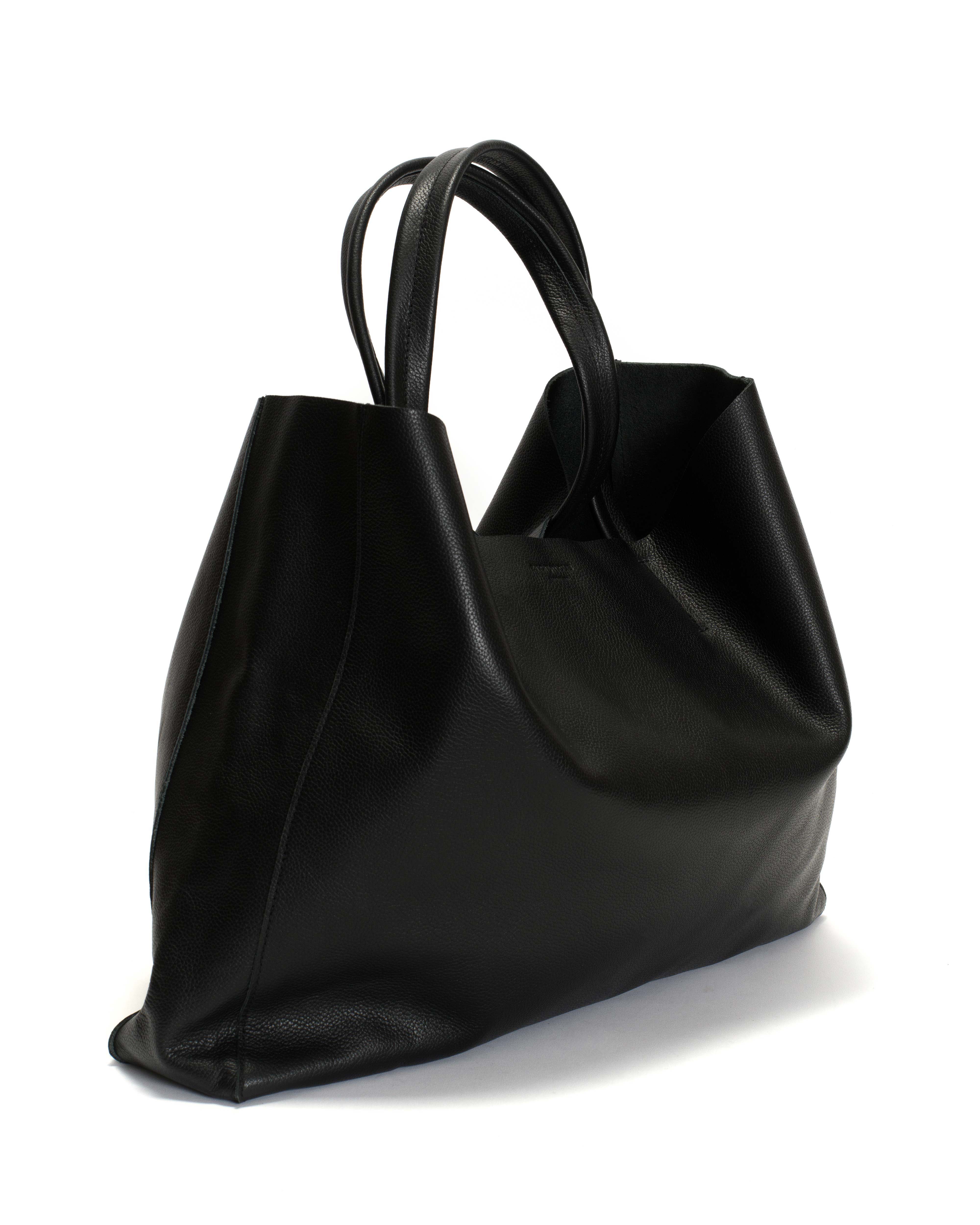 Ruba shopper Pebbled soft calf Black - Image 4