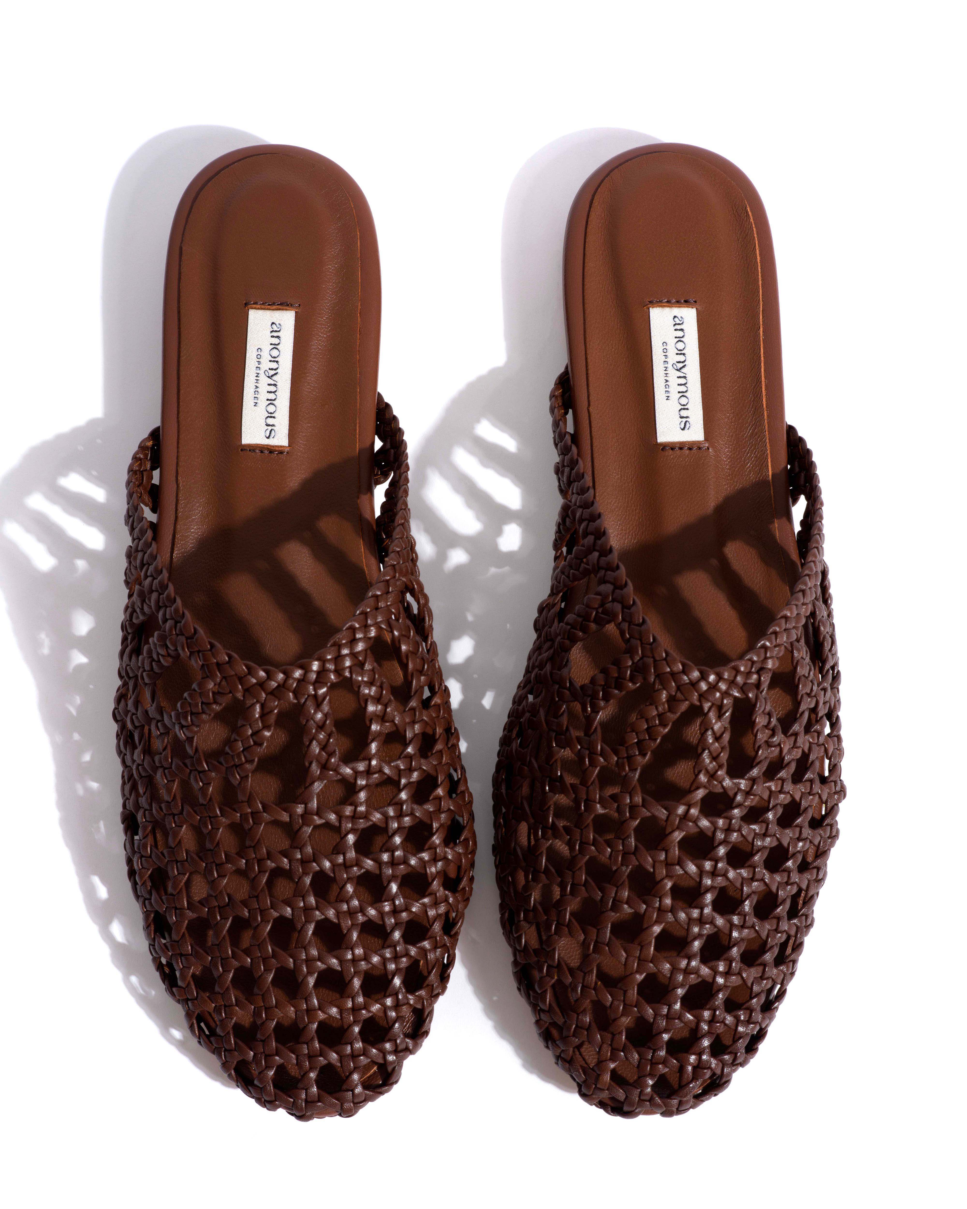 Sabrina 10 hand-braided leather Chocolate - Image 4