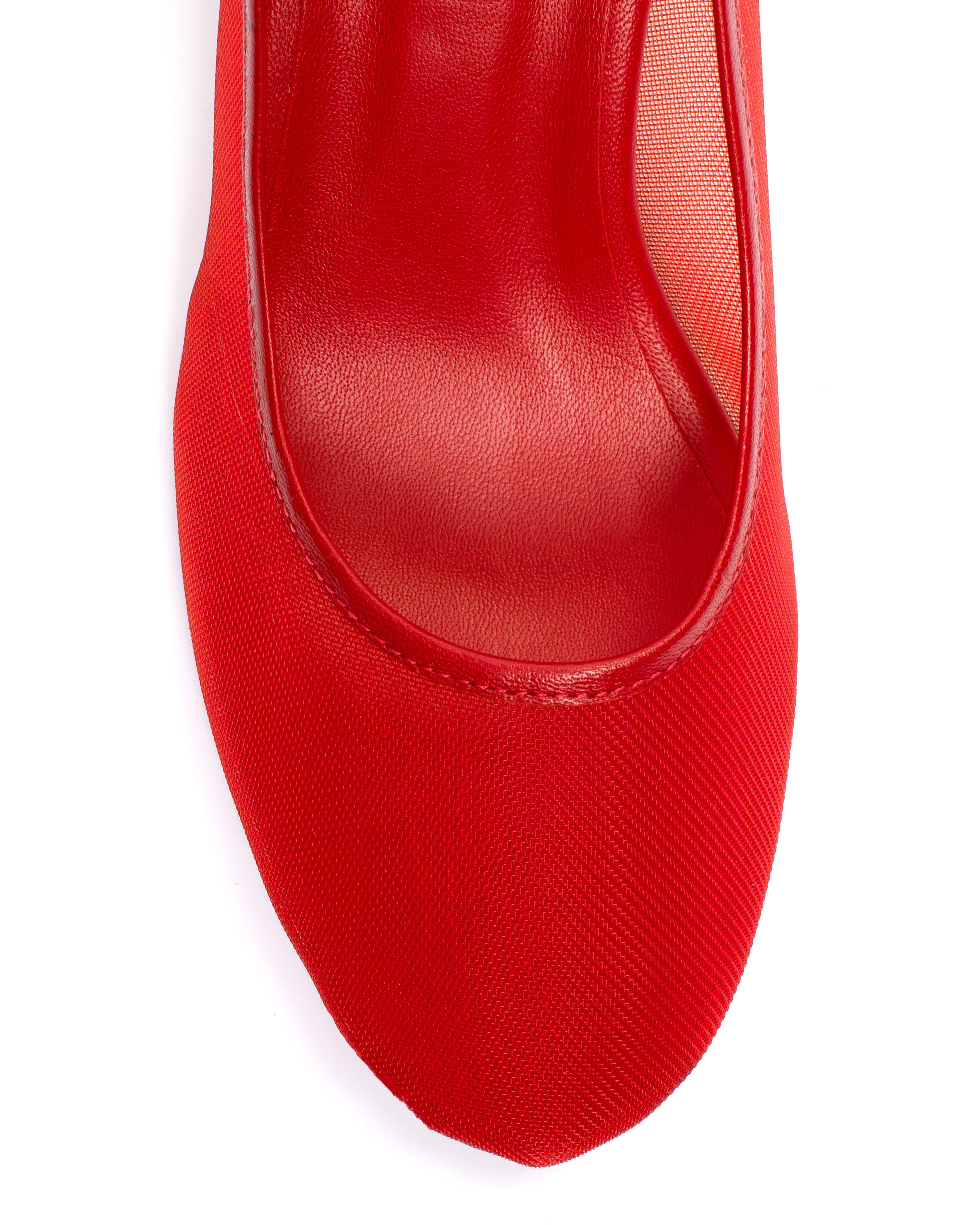 Sacha 40 mesh Shiny lamb & mesh Ruby red - Image 6