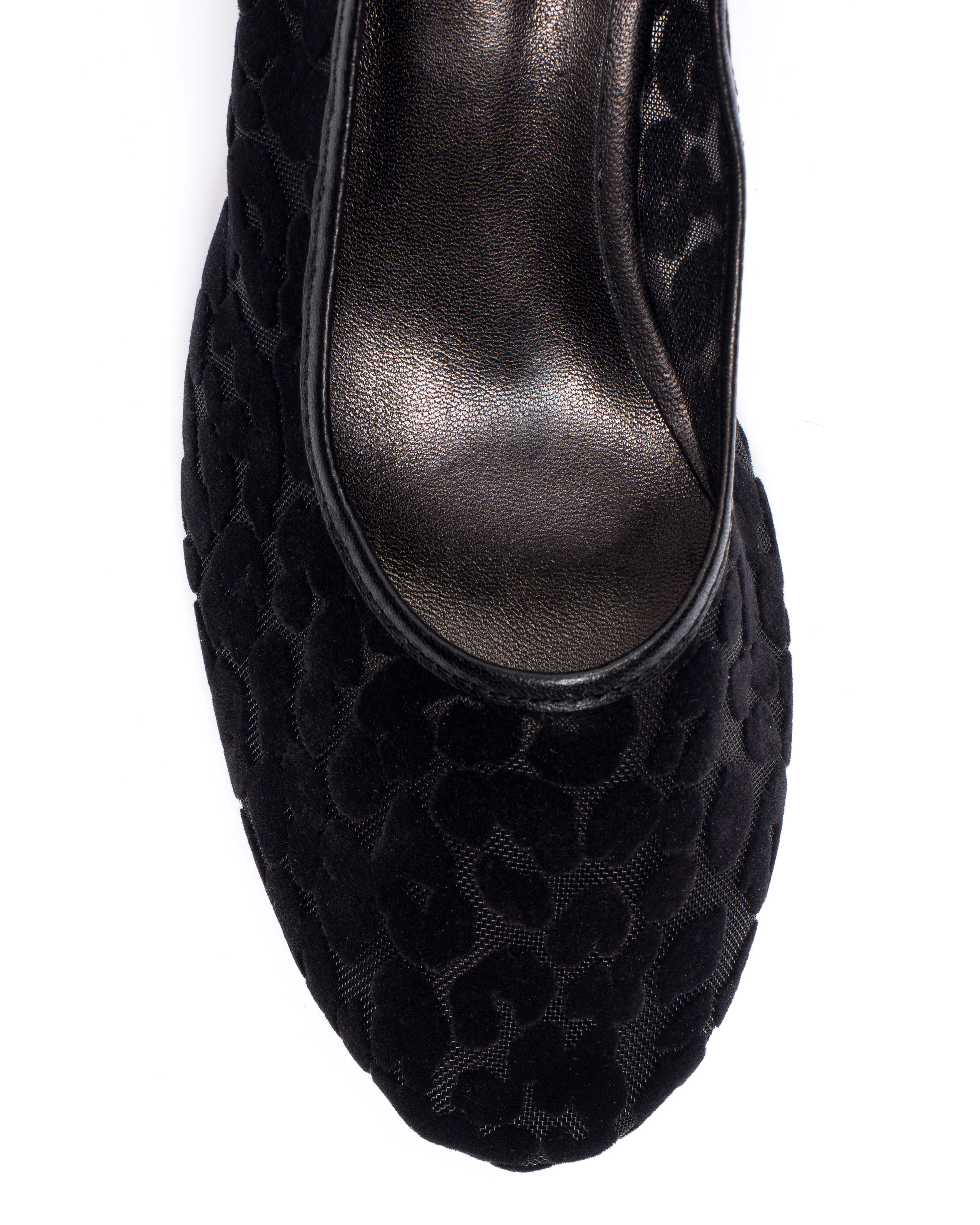 Sacha 40 mesh Shiny lamb & mesh velvet leopard Black - Image 6