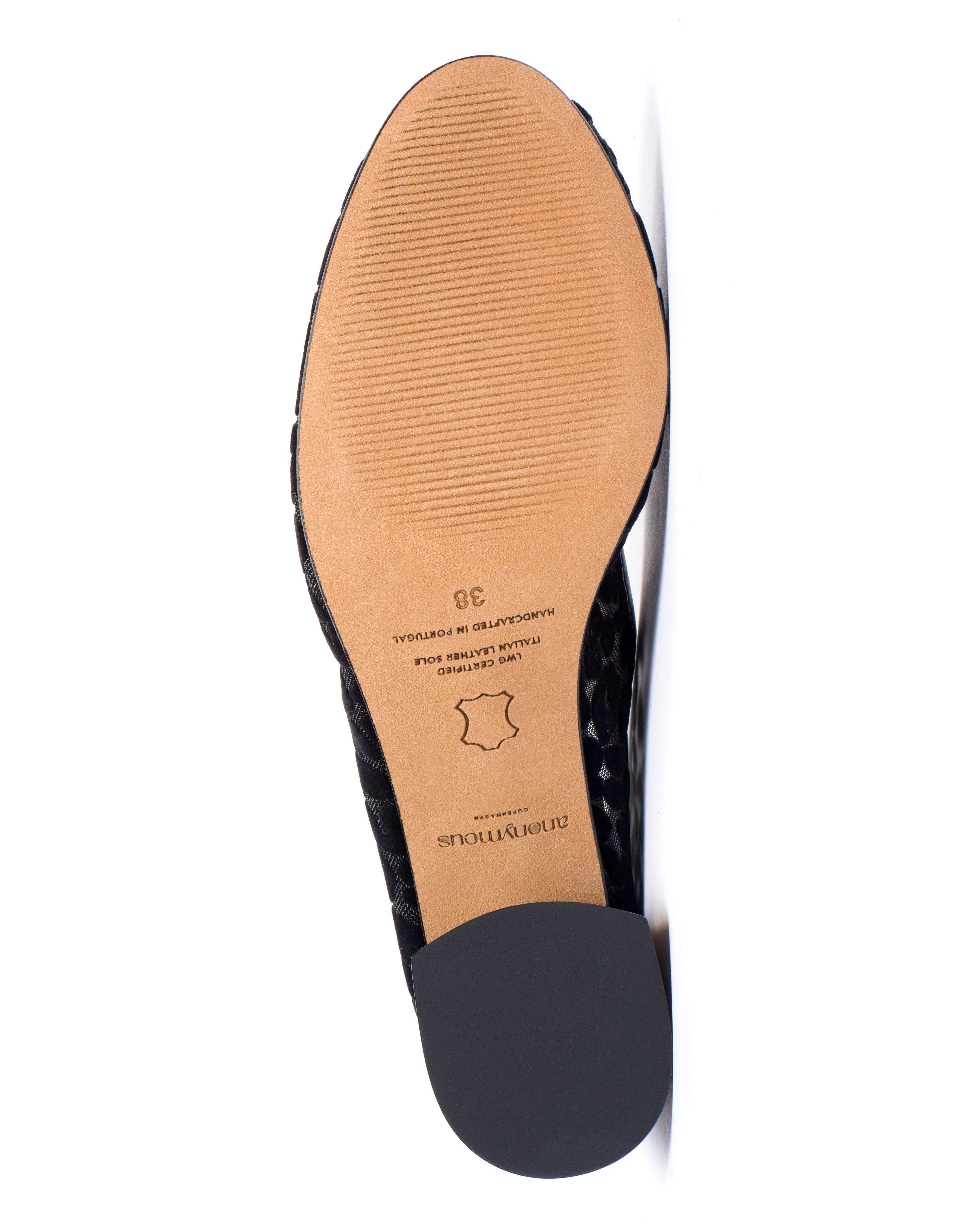 Sacha 40 mesh Shiny lamb & mesh velvet leopard Black - Image 8