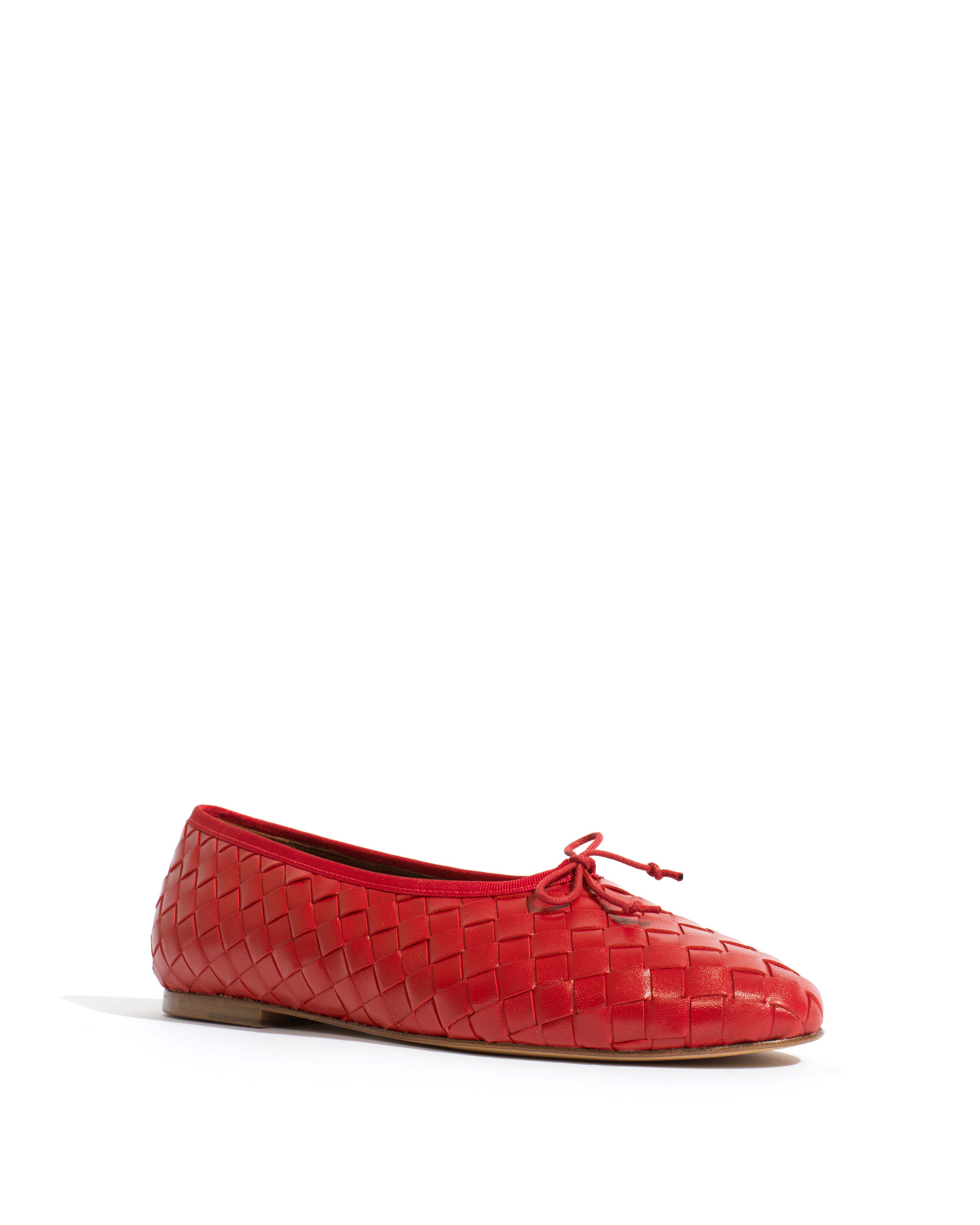 Sacha interlace Shiny lamb Ruby red - Image 2