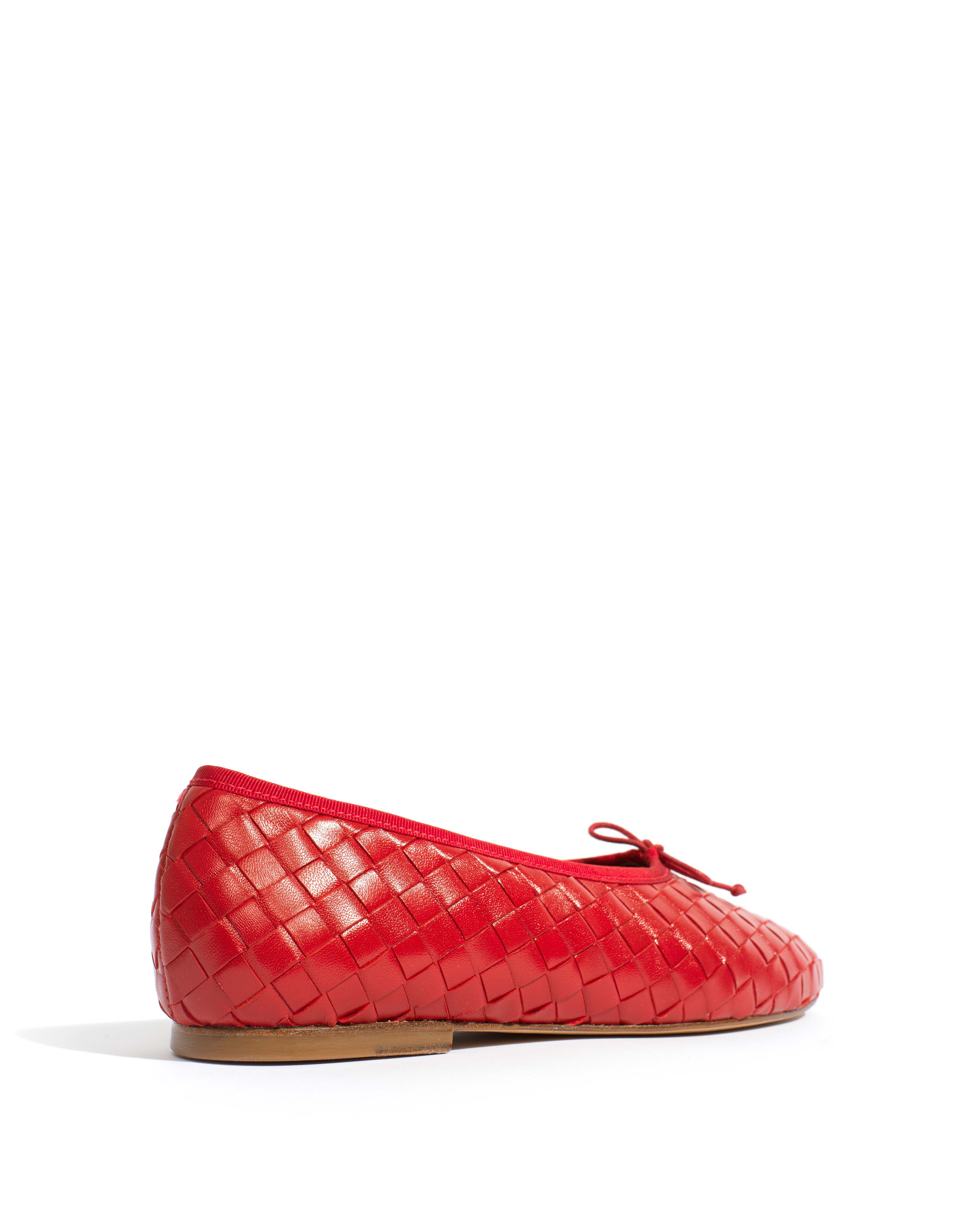Sacha interlace Shiny lamb Ruby red - Image 3