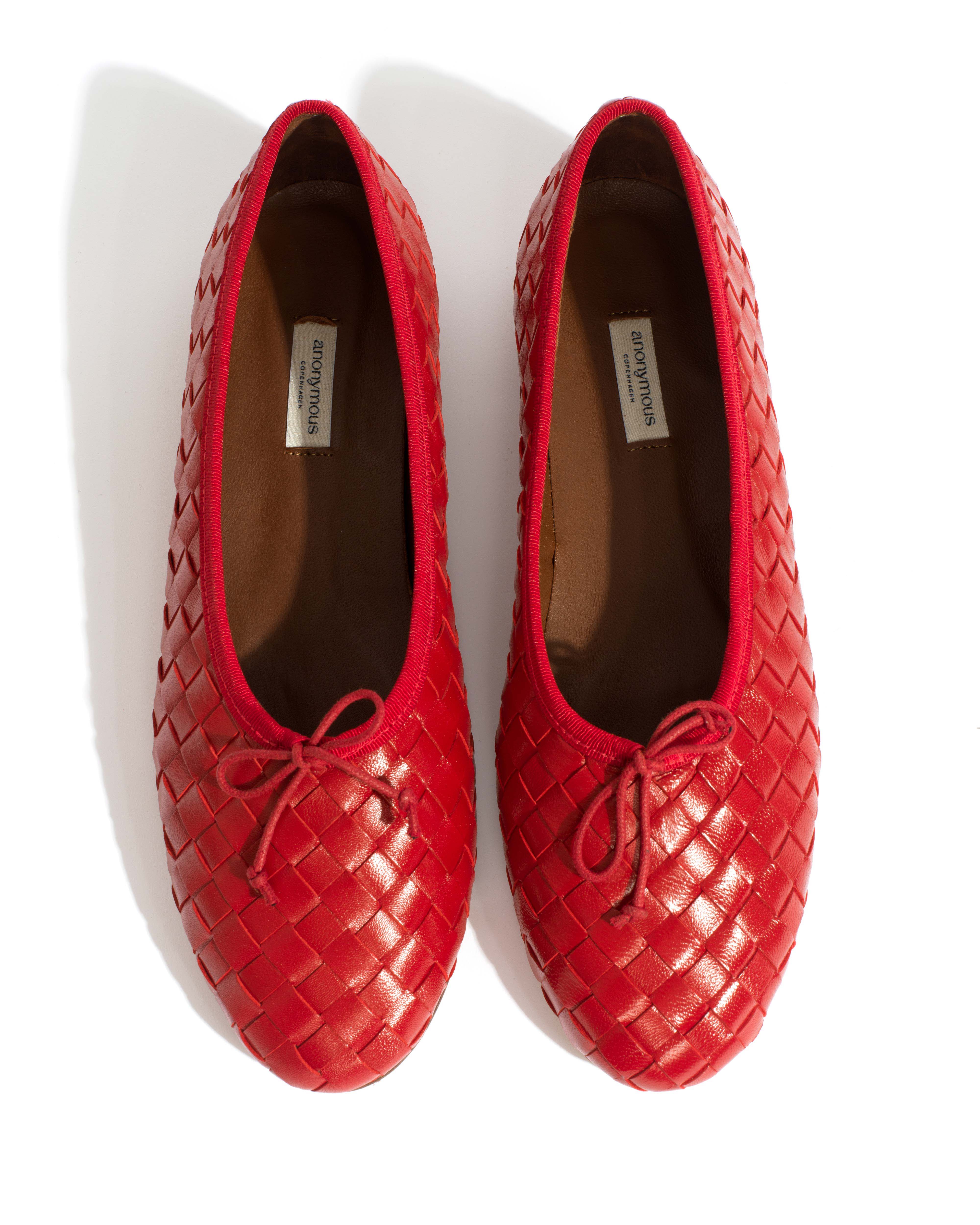 Sacha interlace Shiny lamb Ruby red - Image 4