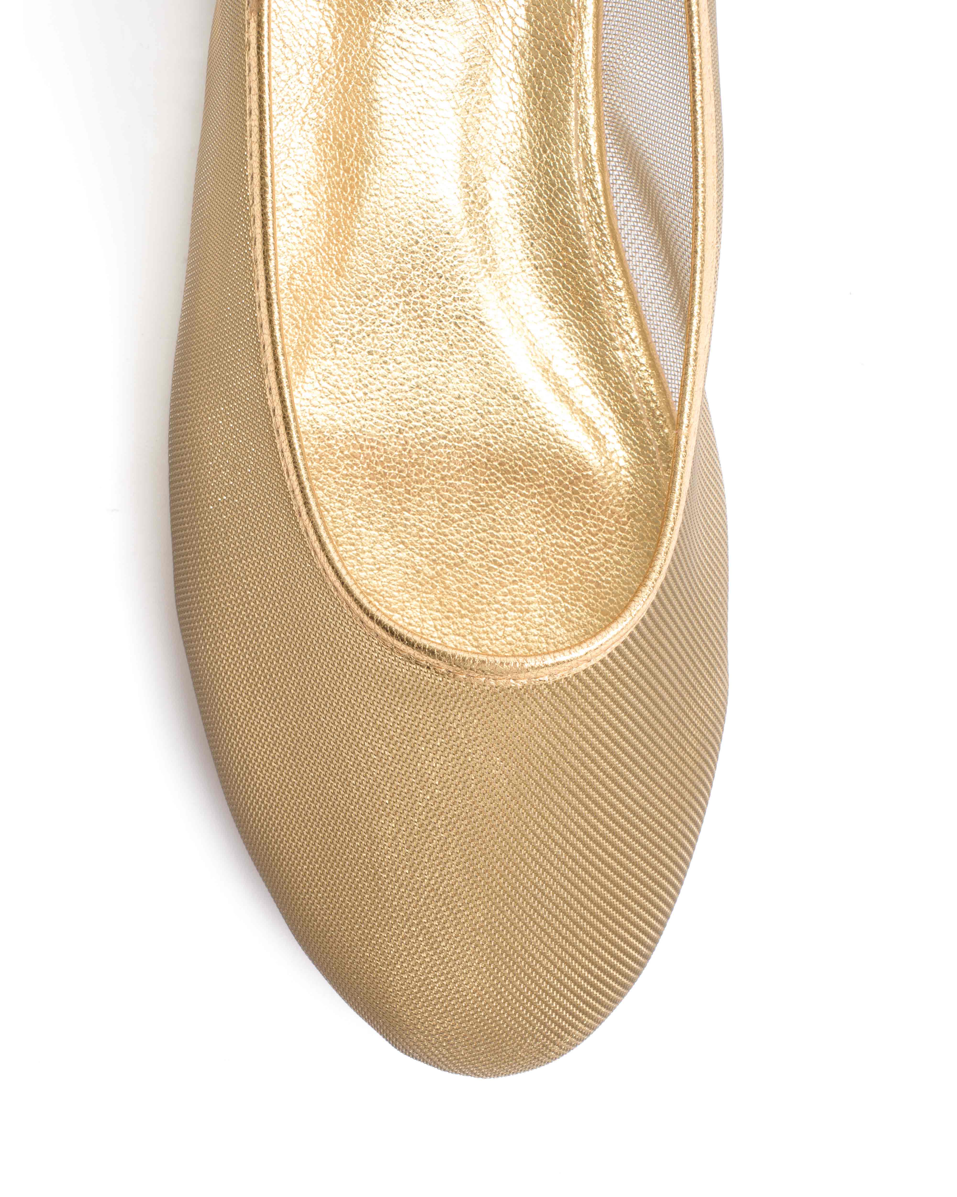 Sacha mesh Metallic goat & mesh Gold - Image 6