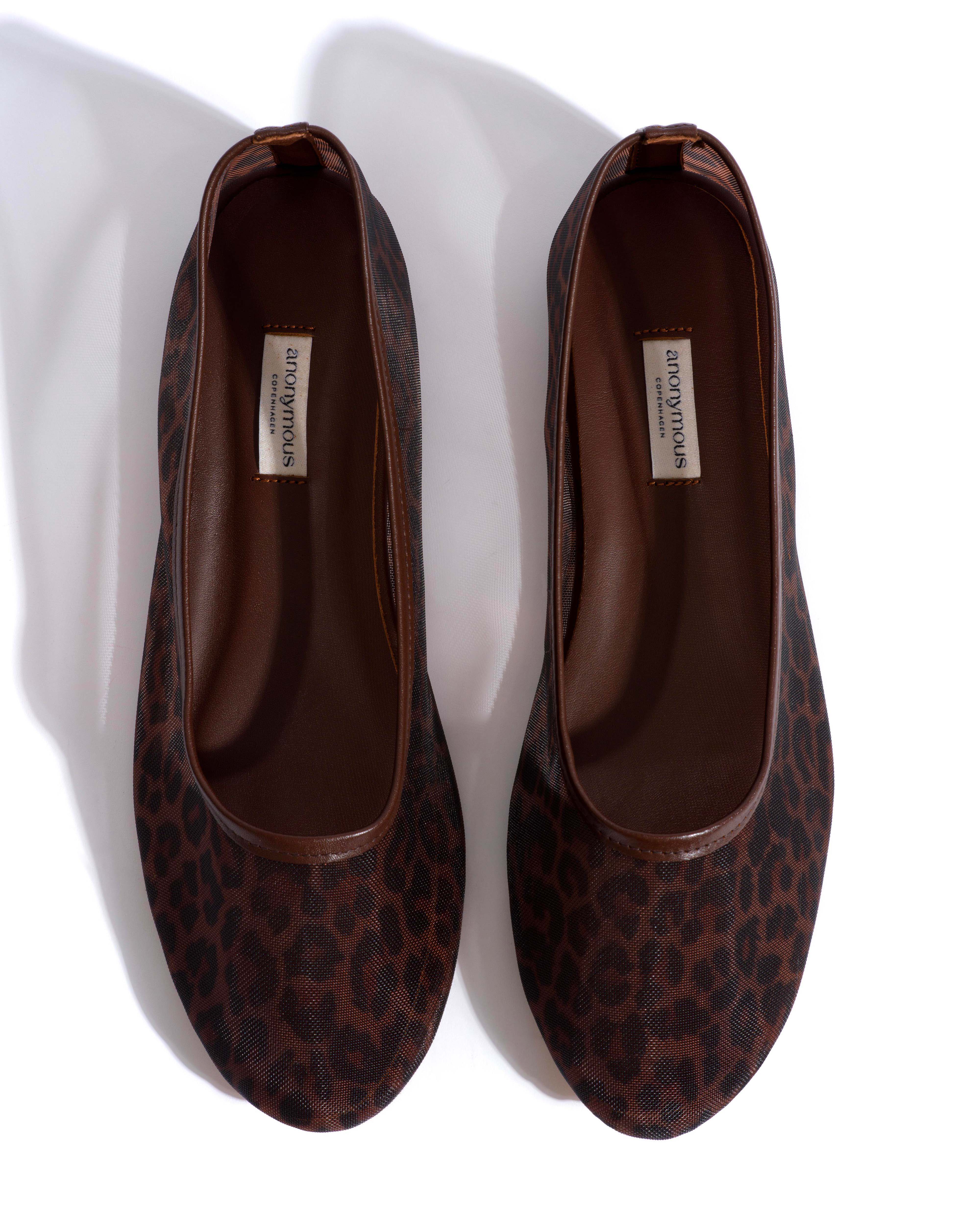 Sacha mesh Shiny lamb & mesh Chocolate & leopard - Image 4