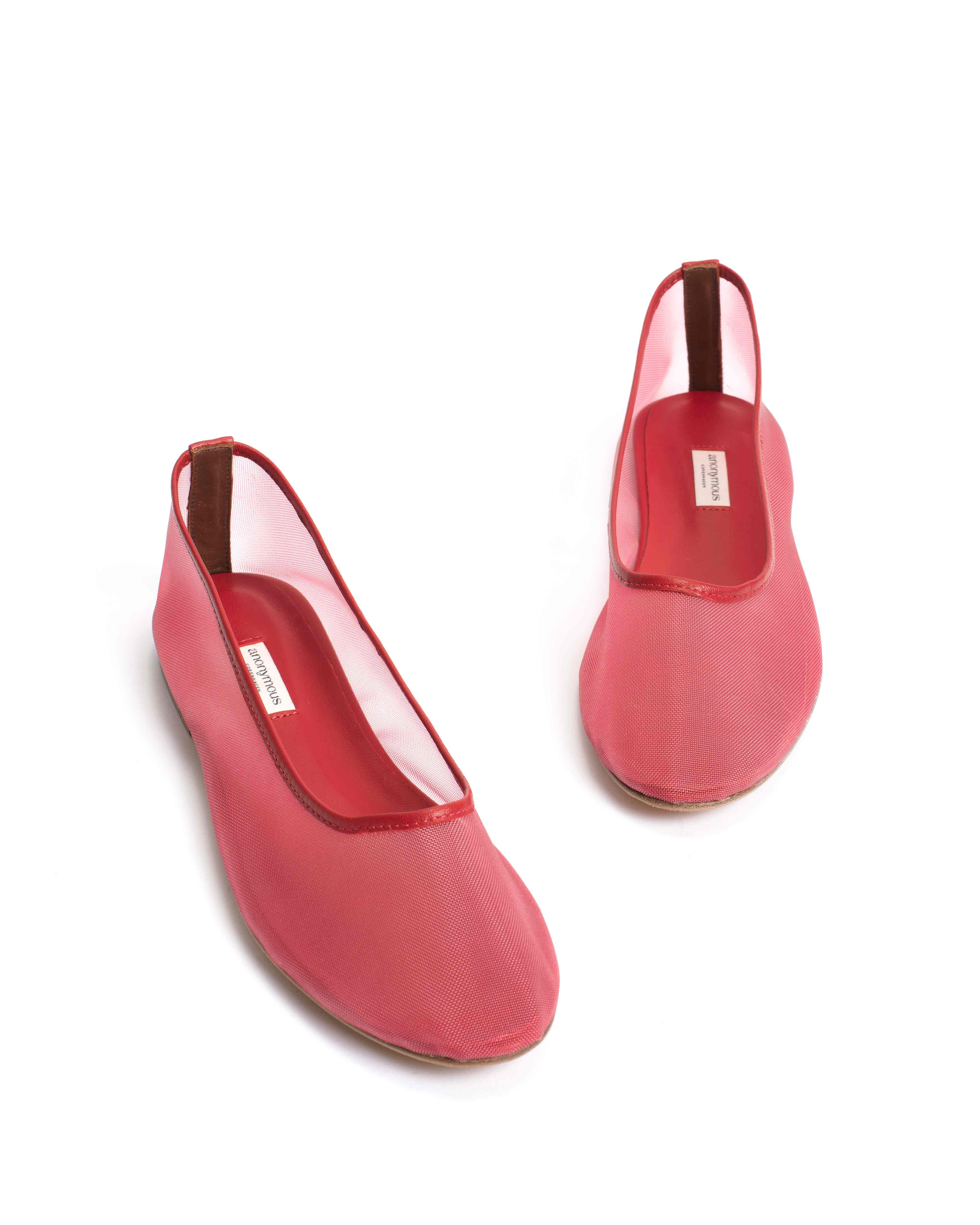 Sacha mesh Shiny lamb & mesh Ruby red - Image 6