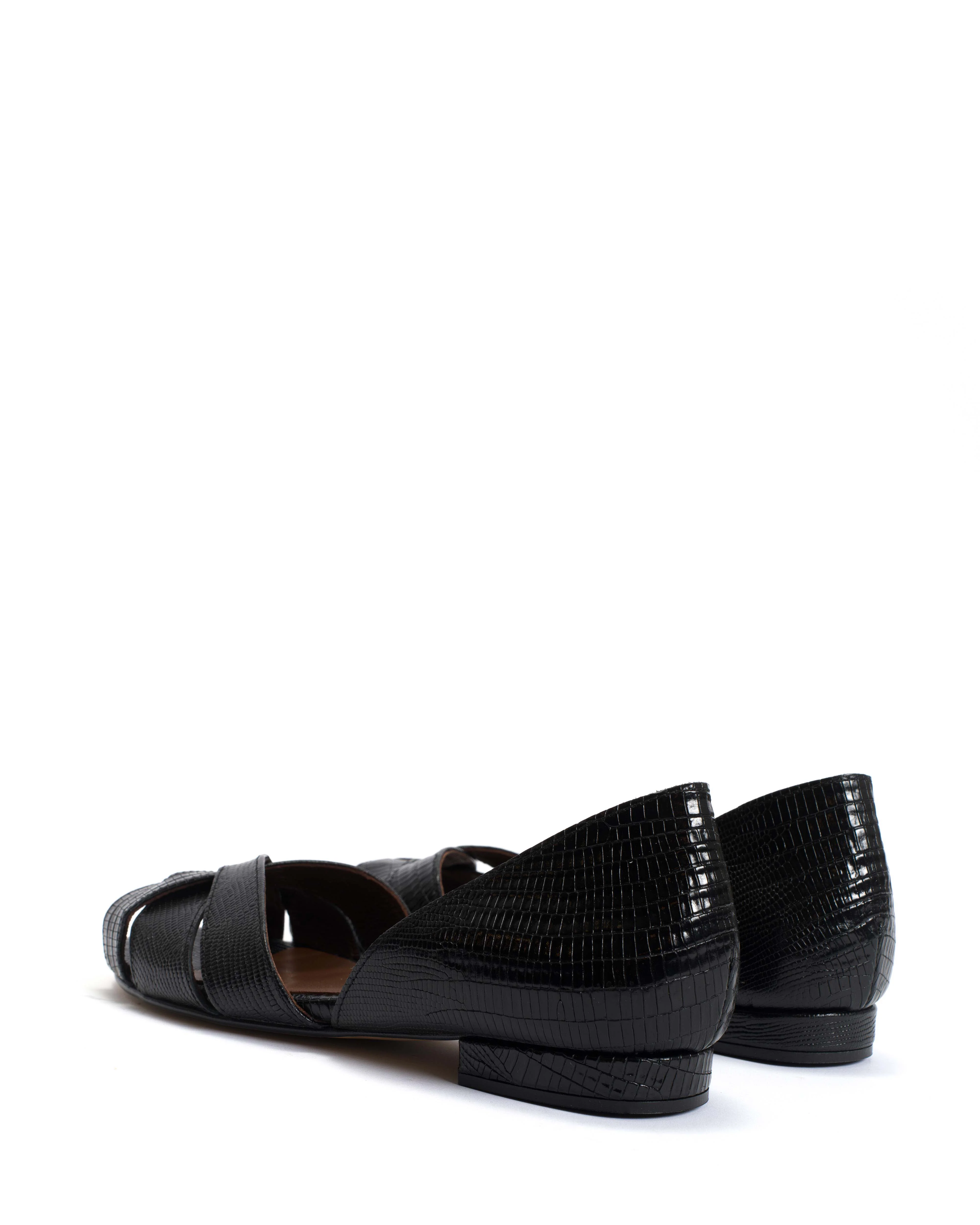 Sanni 20 Calf lizard Black - Image 4