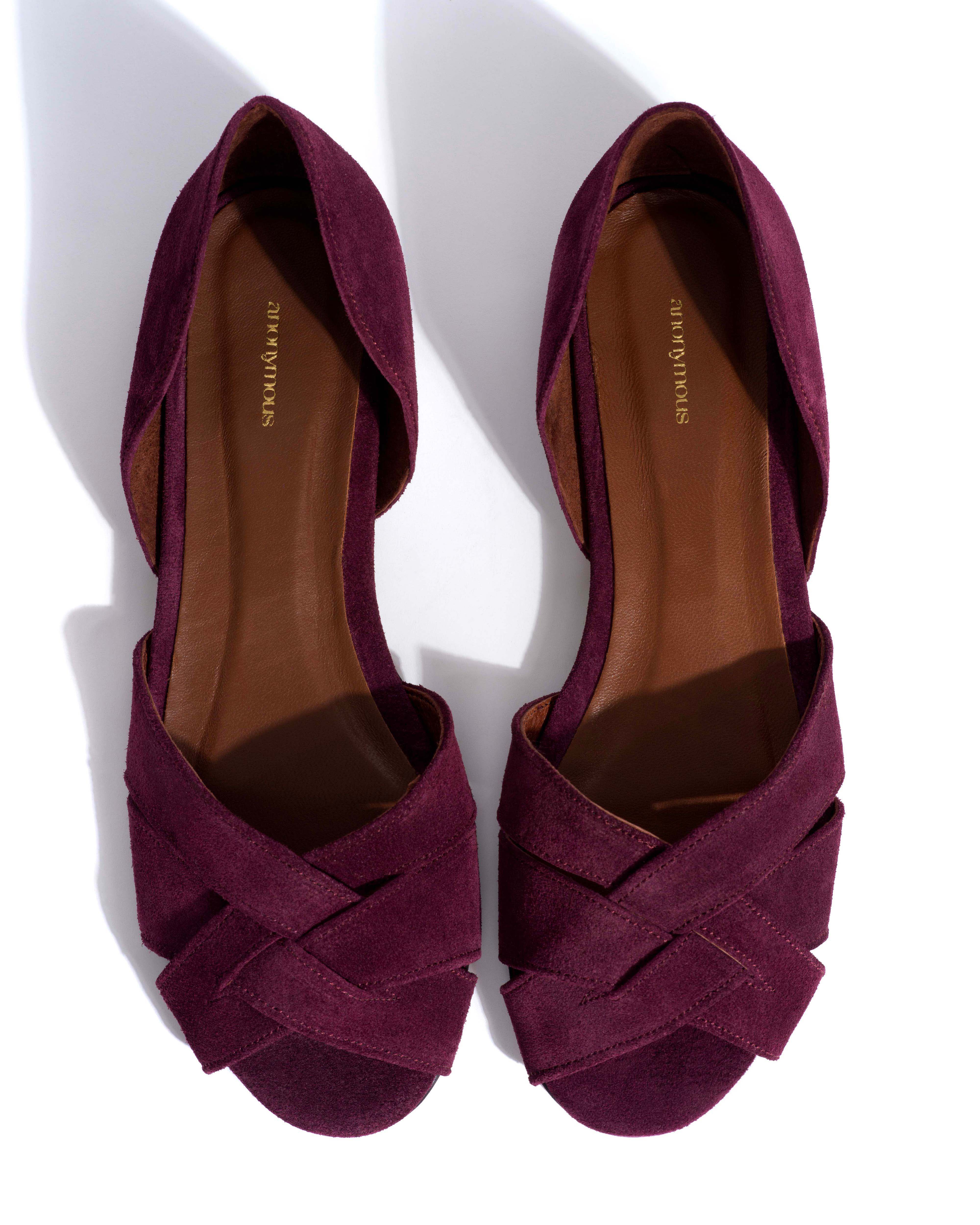 Sanni 20 Calf suede Fig purple - Image 4