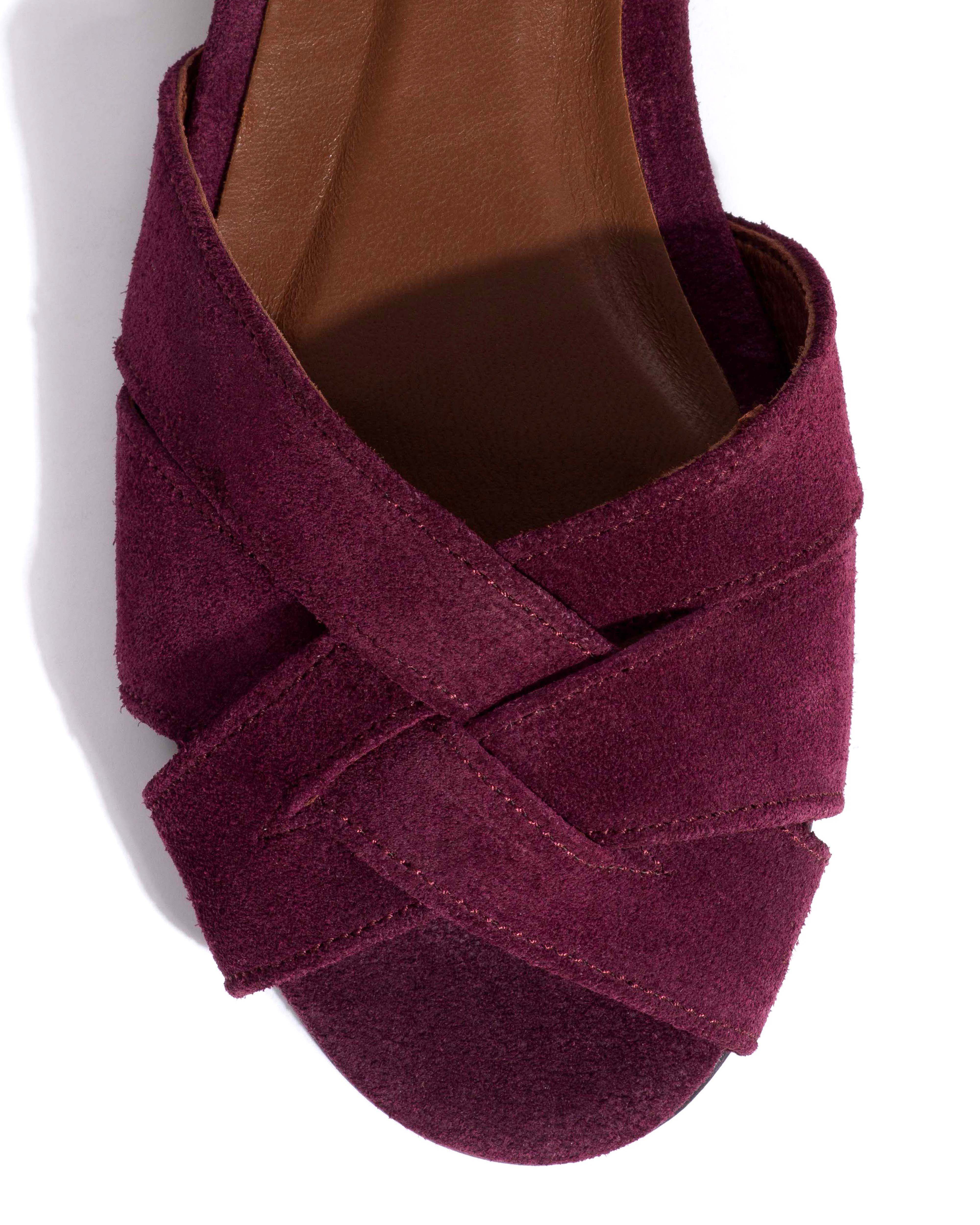 Sanni 20 Calf suede Fig purple - Image 5