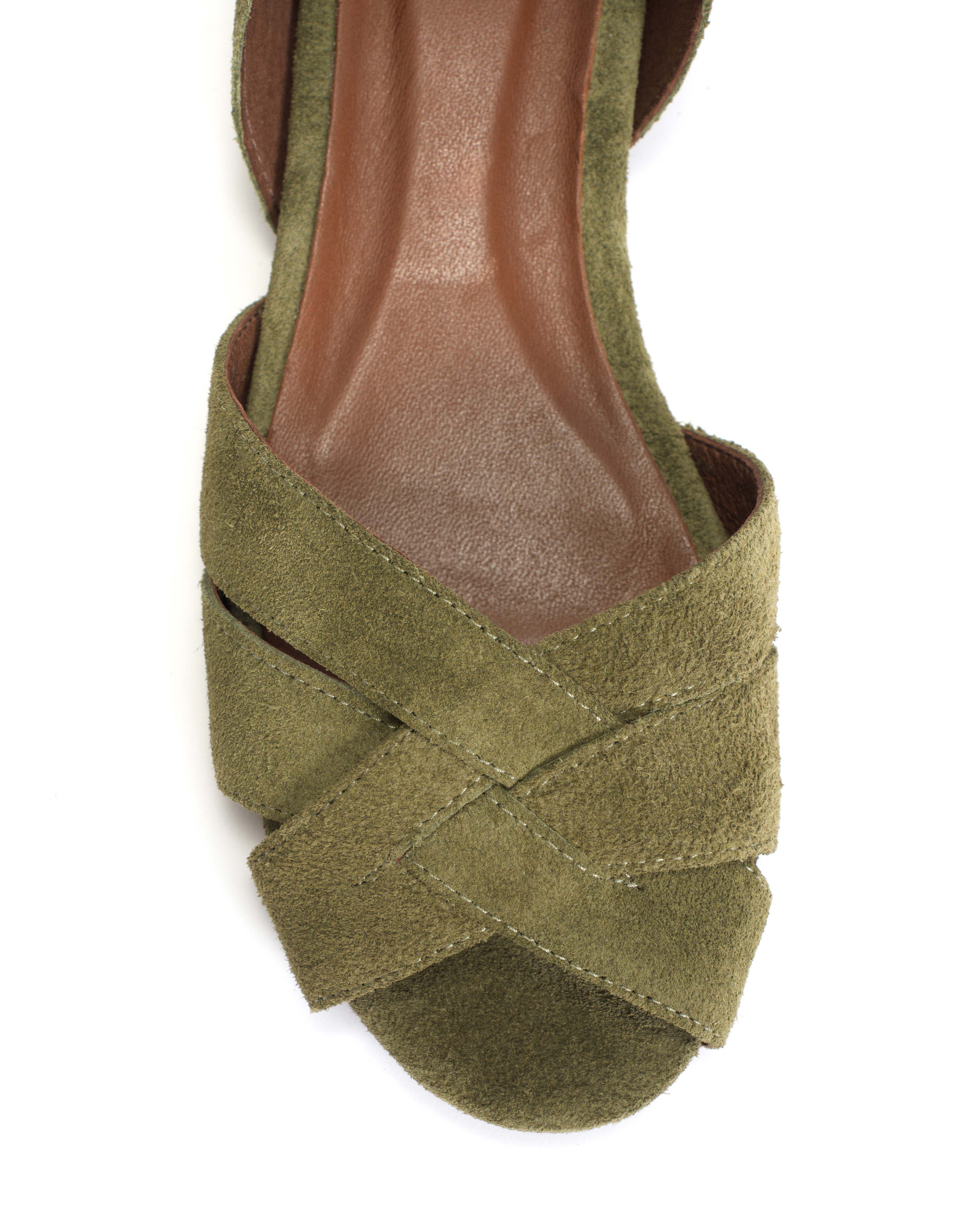 Sanni 20 Calf suede Olive green - Image 7
