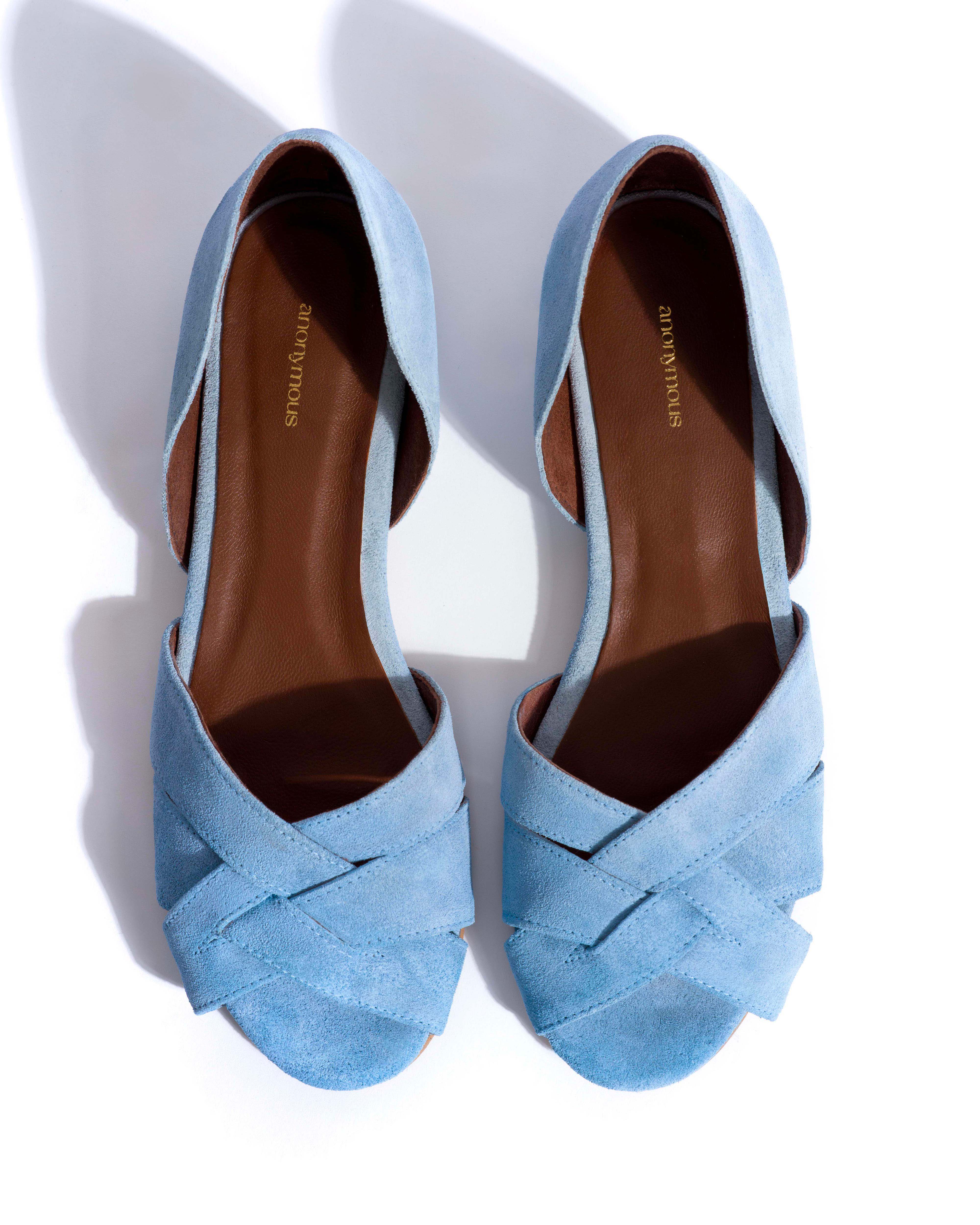 Sanni 20 Calf suede Porcelain blue - Image 4