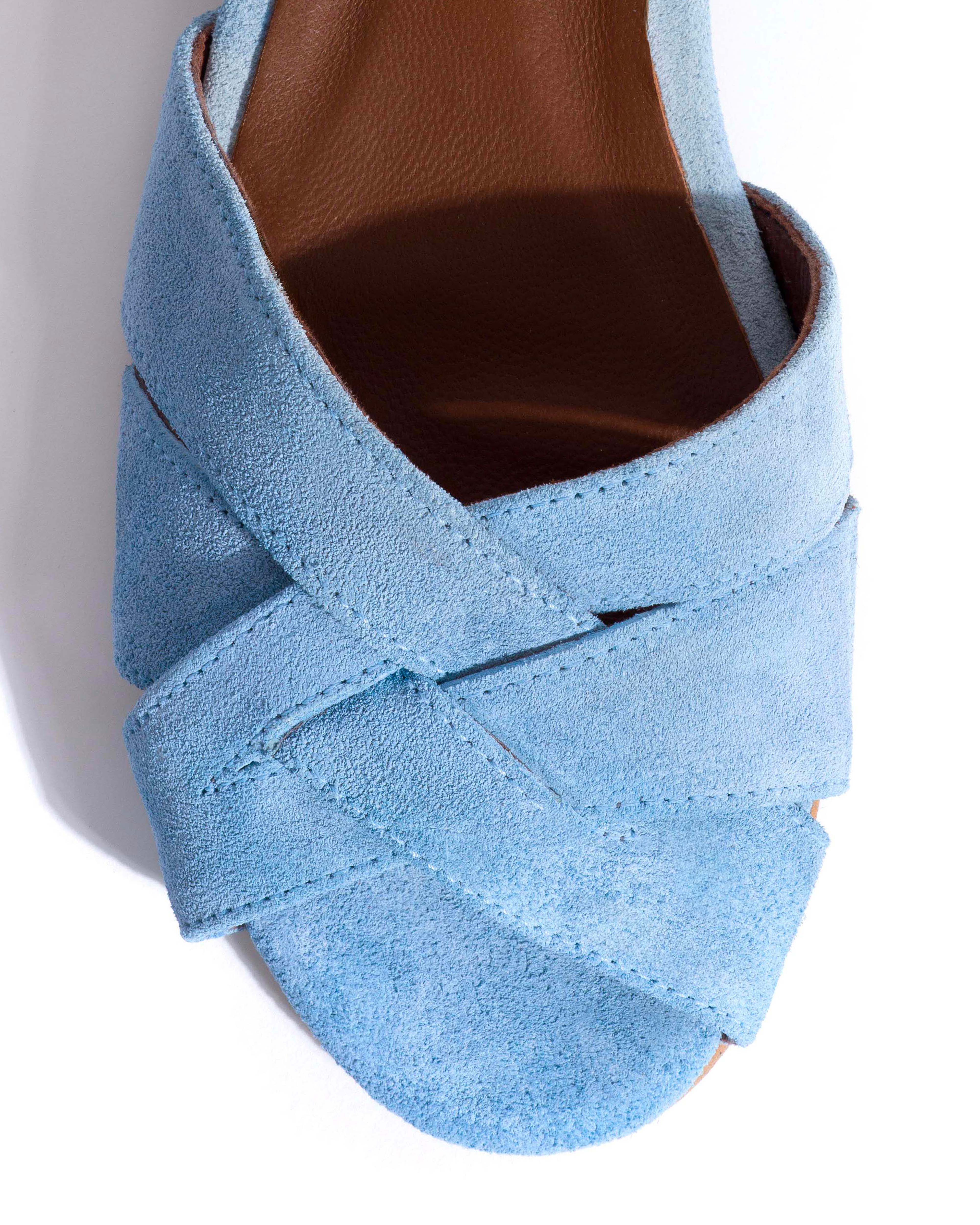 Sanni 20 Calf suede Porcelain blue - Image 5