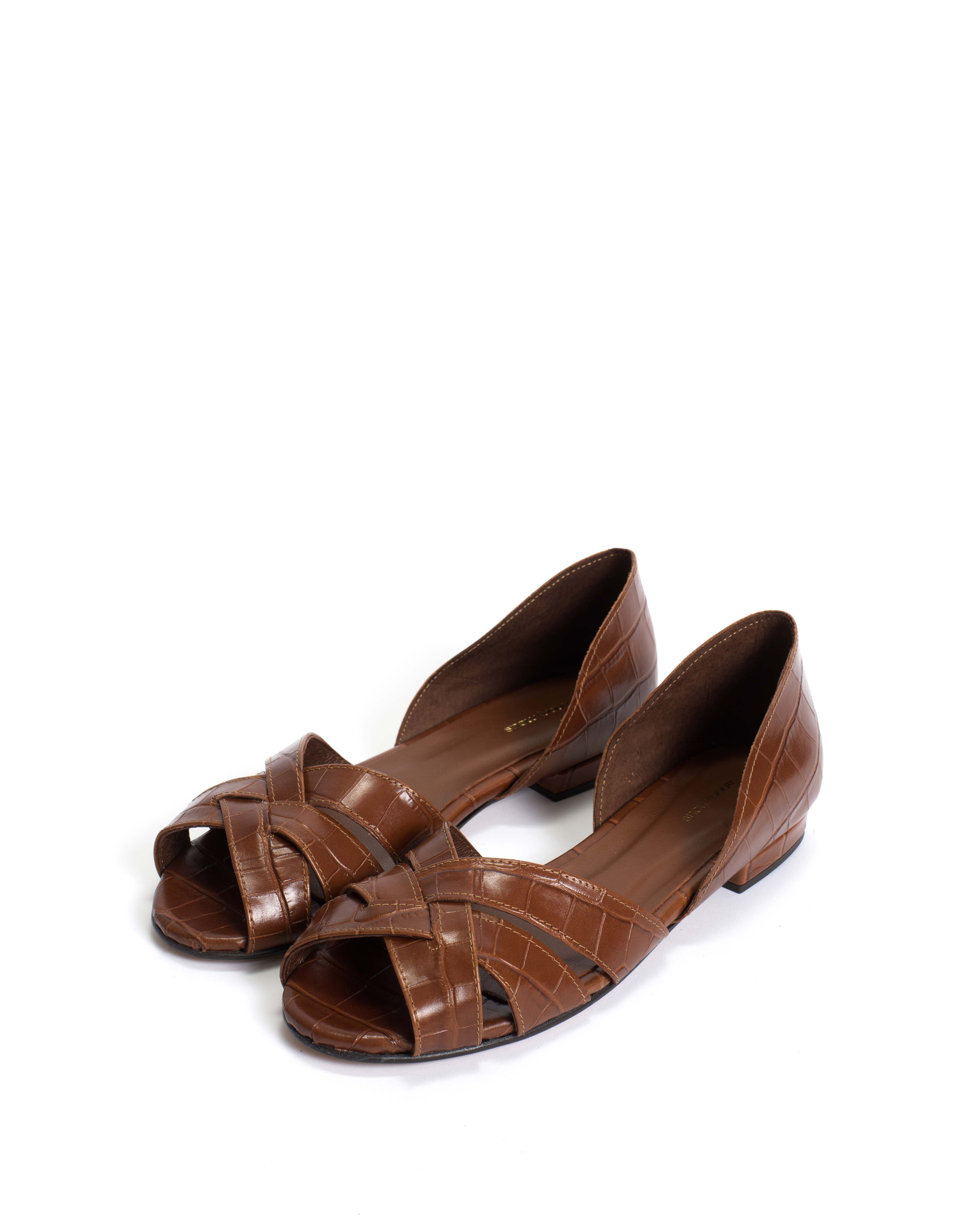 Sanni 20 Croco calf Chocolate - Image 2