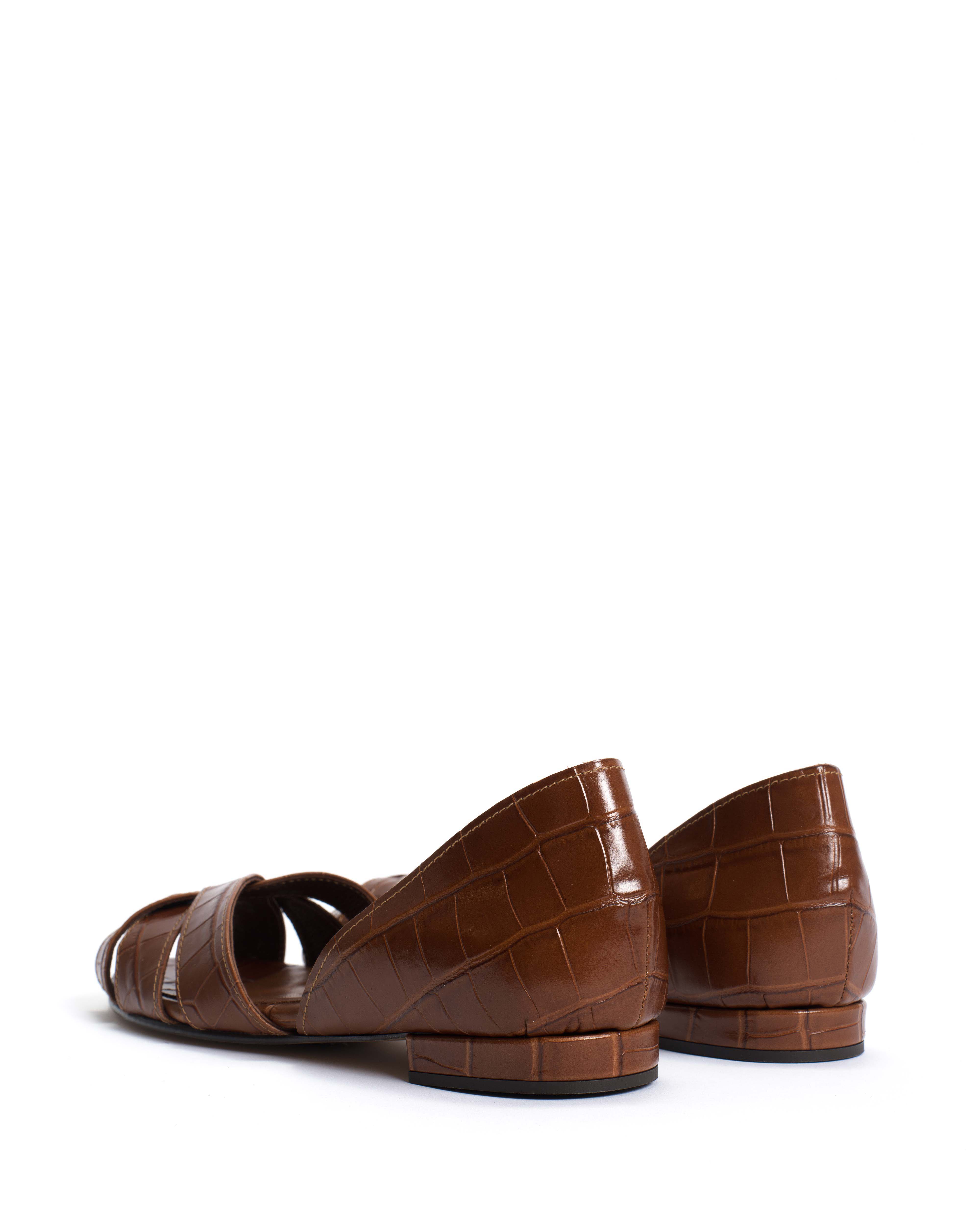 Sanni 20 Croco calf Chocolate - Image 4