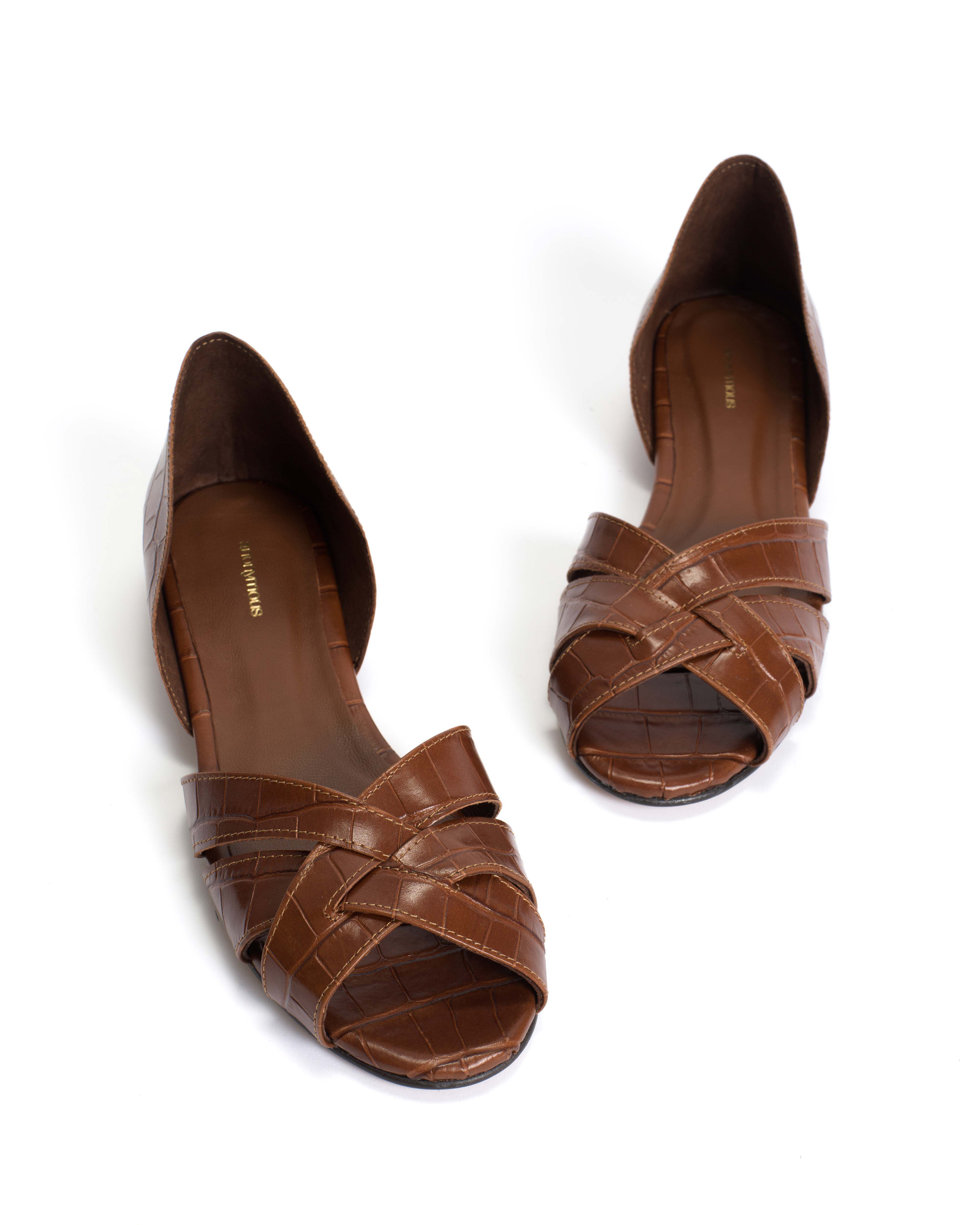 Sanni 20 Croco calf Chocolate - Image 5