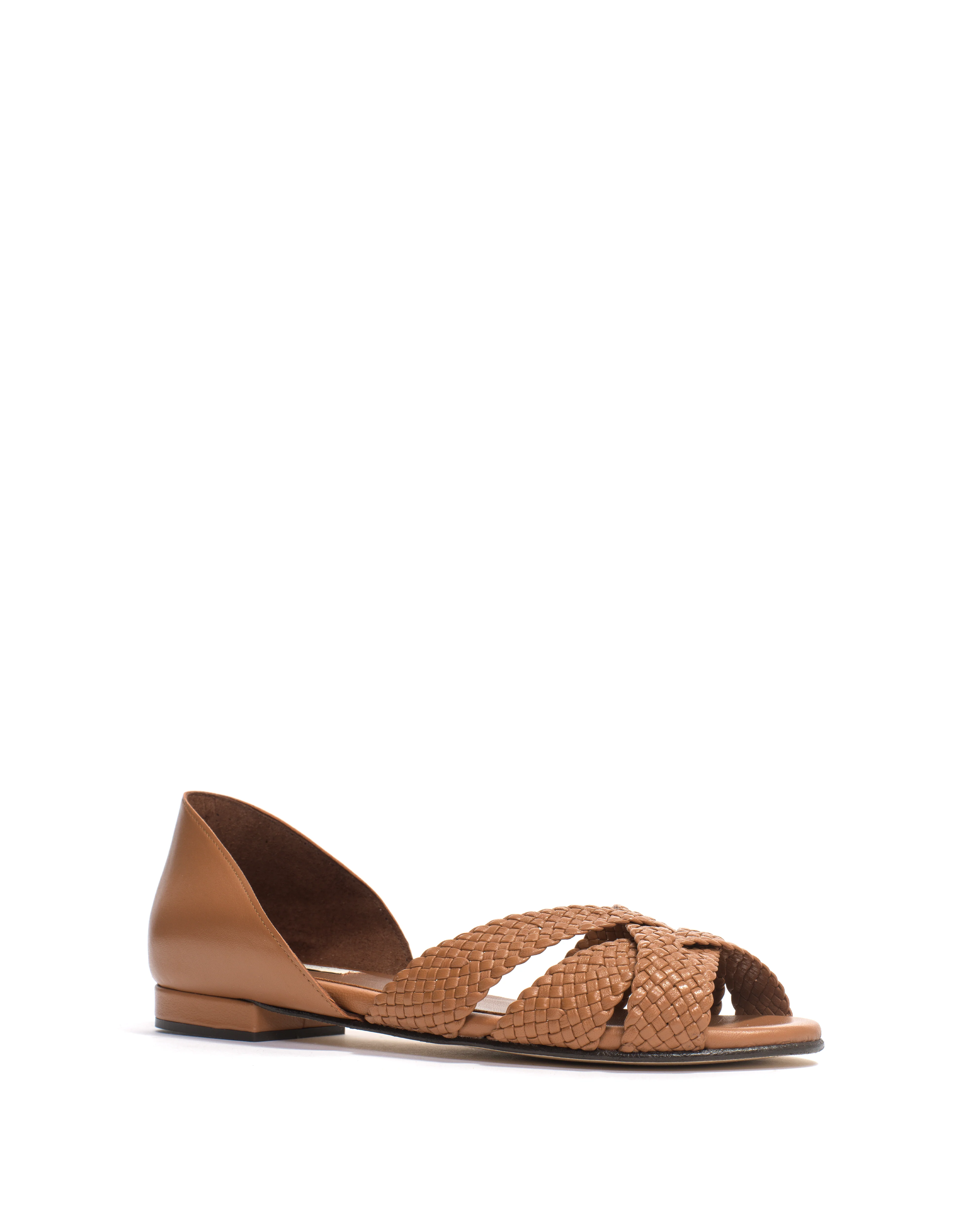 Sanni 20 hand-braided Hand-braided leather Caramel - Image 2