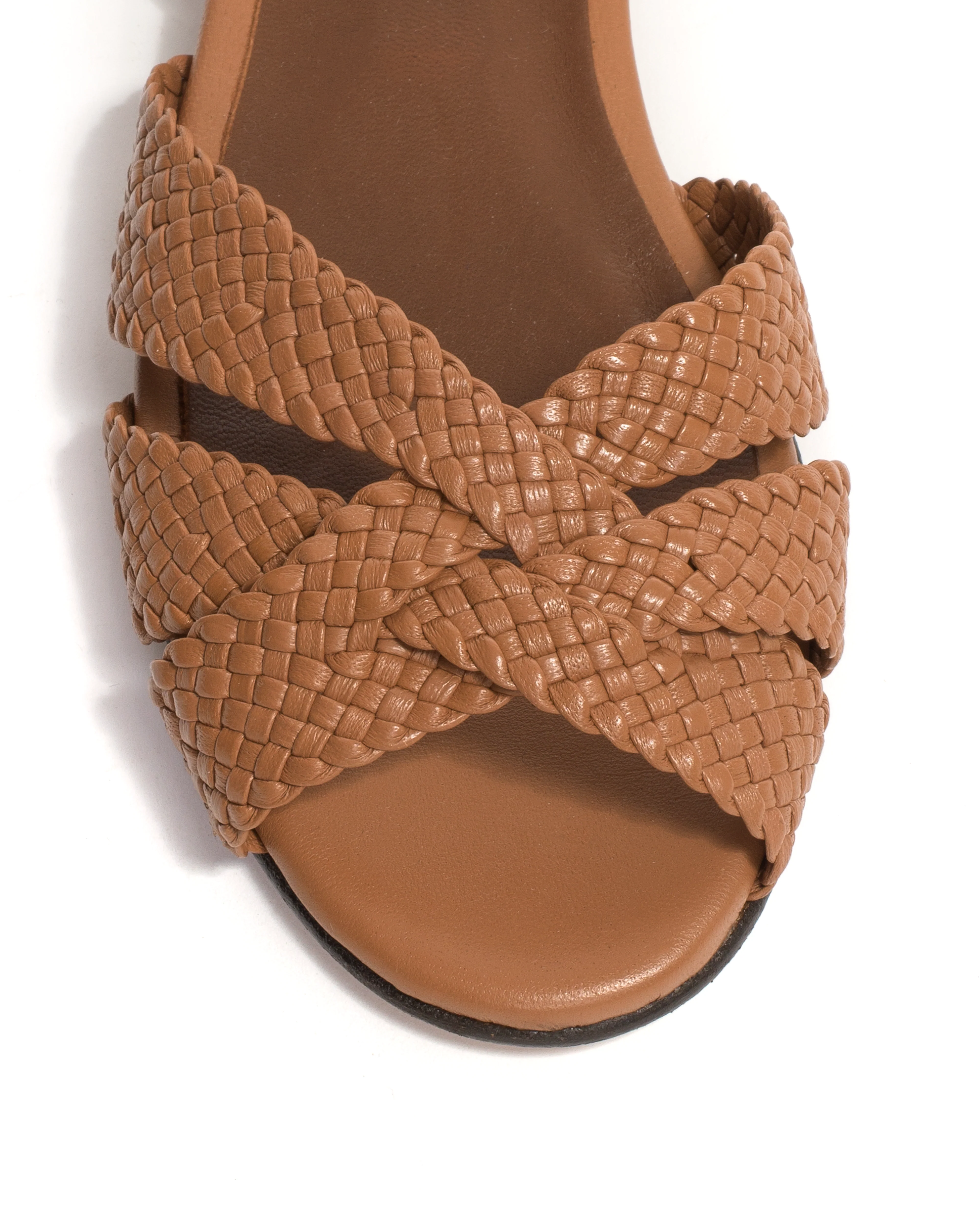 Sanni 20 hand-braided Hand-braided leather Caramel - Image 6