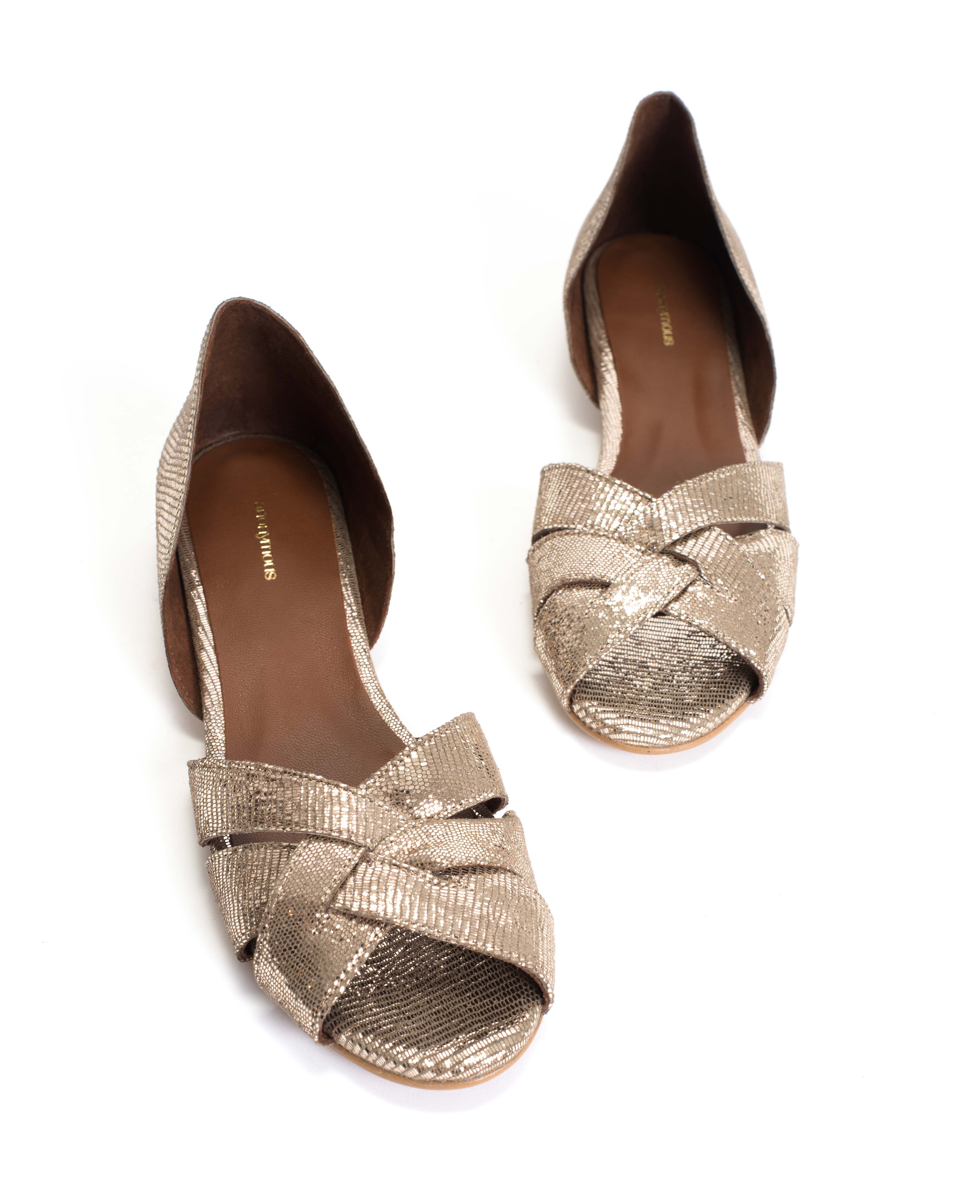 Sanni 20 Lizard metallic goat Vintage champagne - Image 6