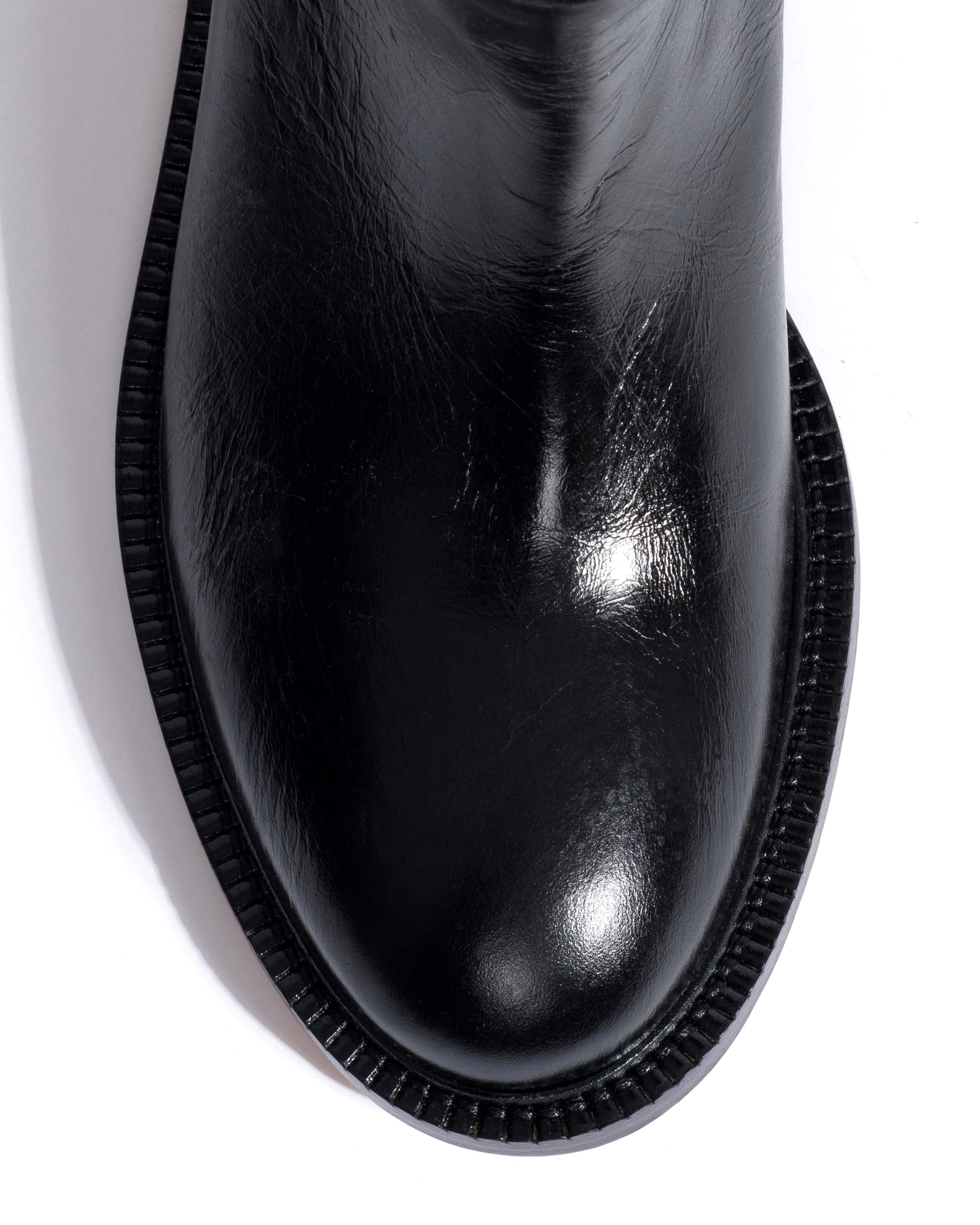 Semih Crinkled soft calf Black - Image 5