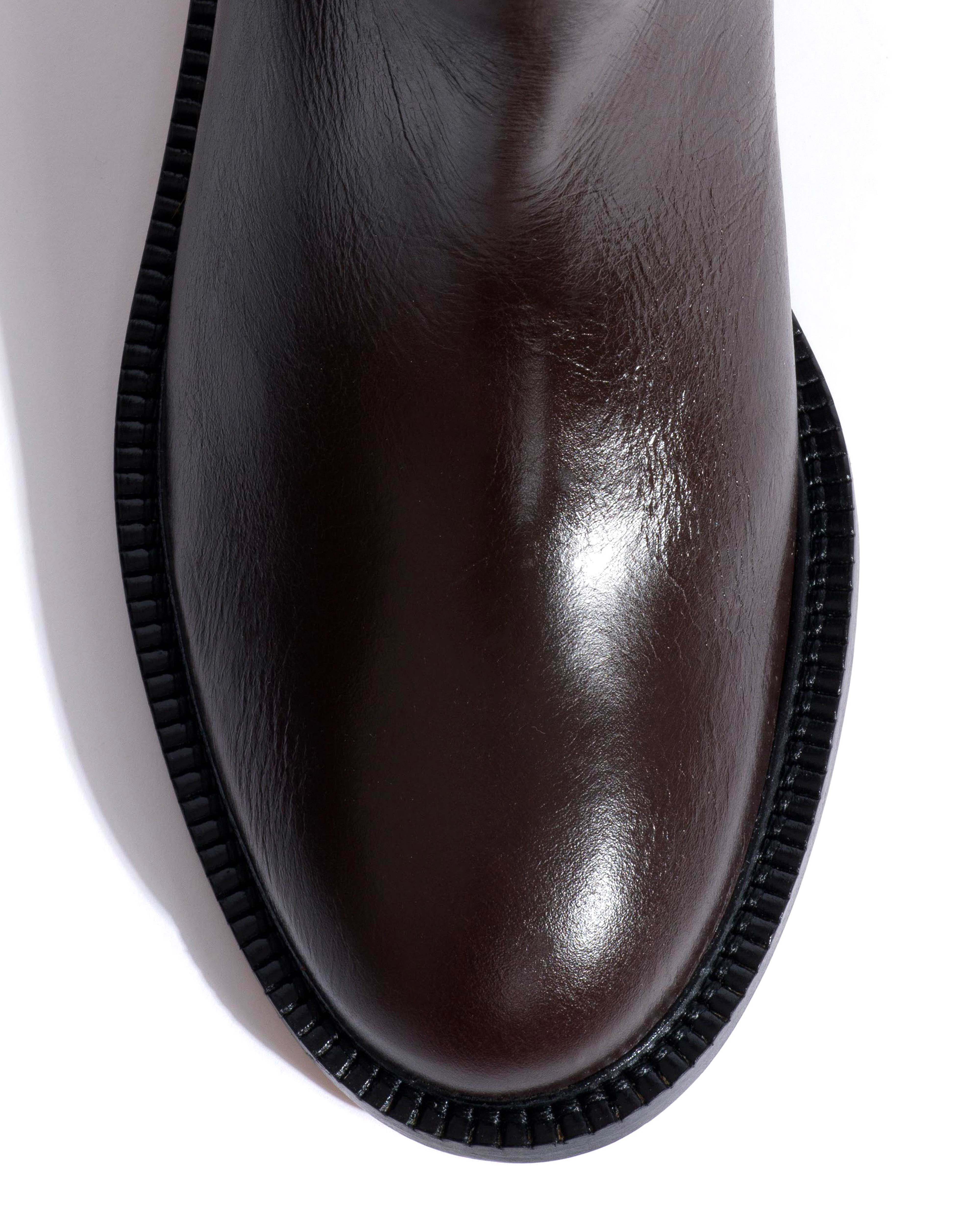 Semih Crinkled soft calf Espresso brown - Image 5