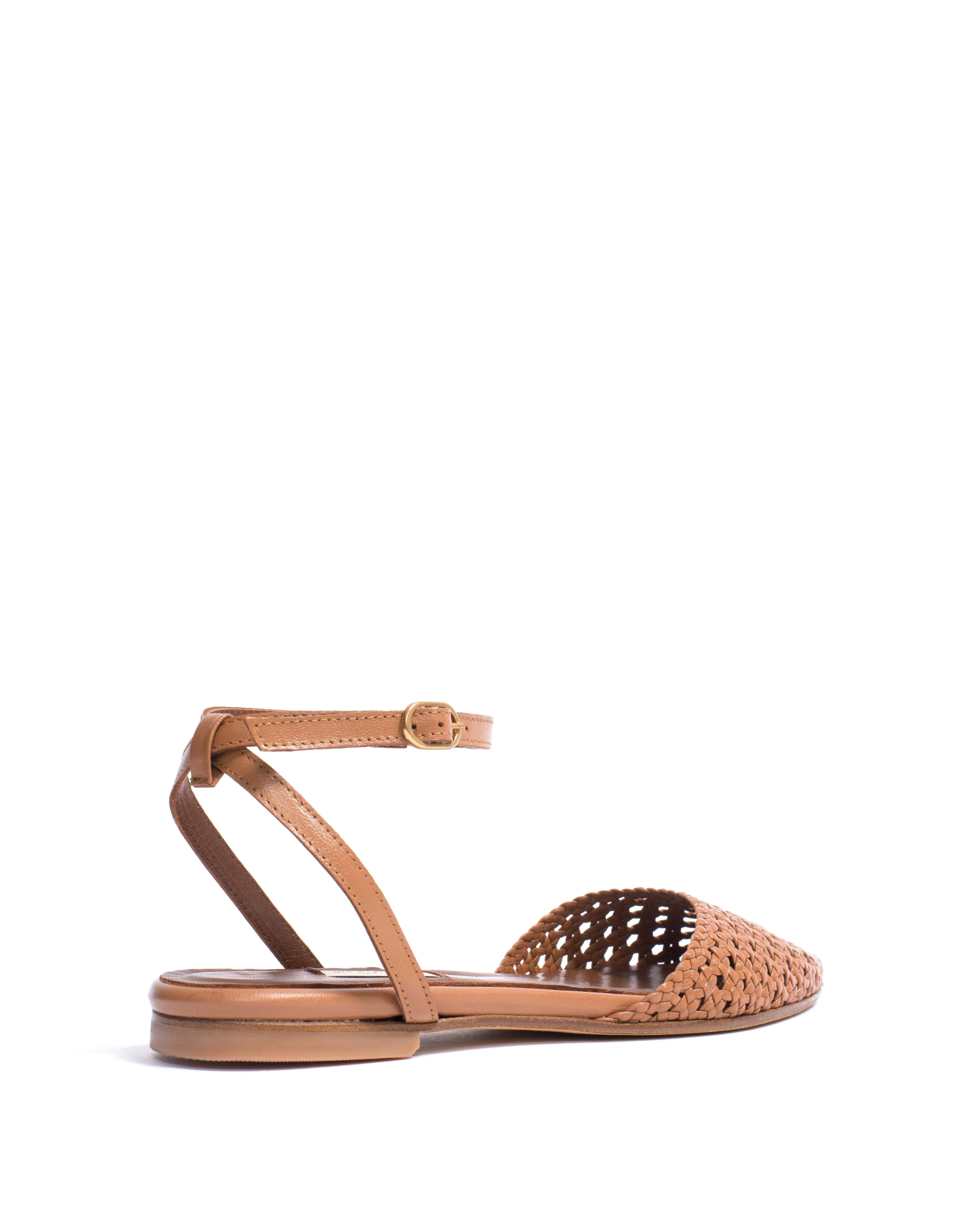 Senara 10 hand-braided Hand-braided leather Caramel - Image 3