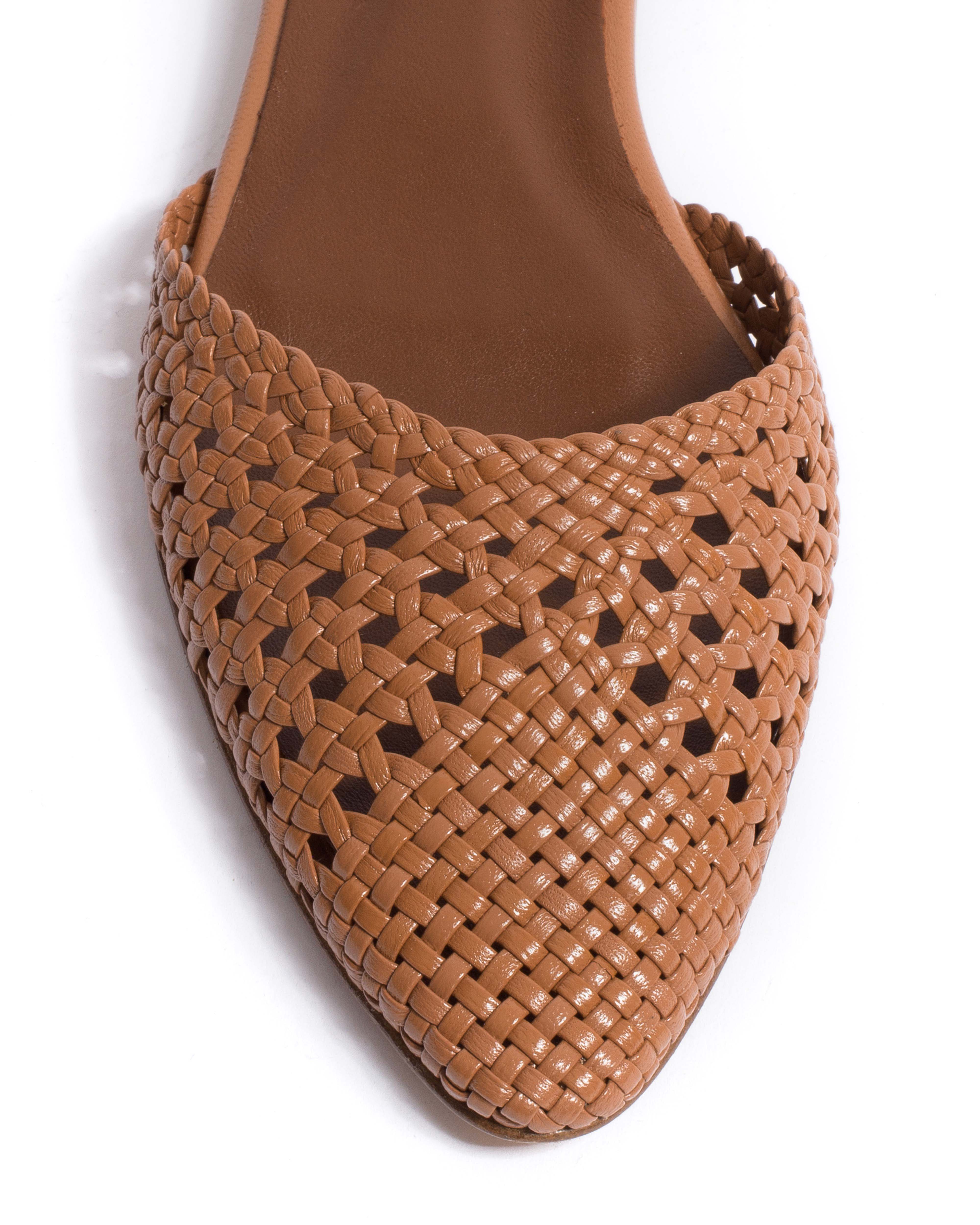 Senara 10 hand-braided Hand-braided leather Caramel - Image 5