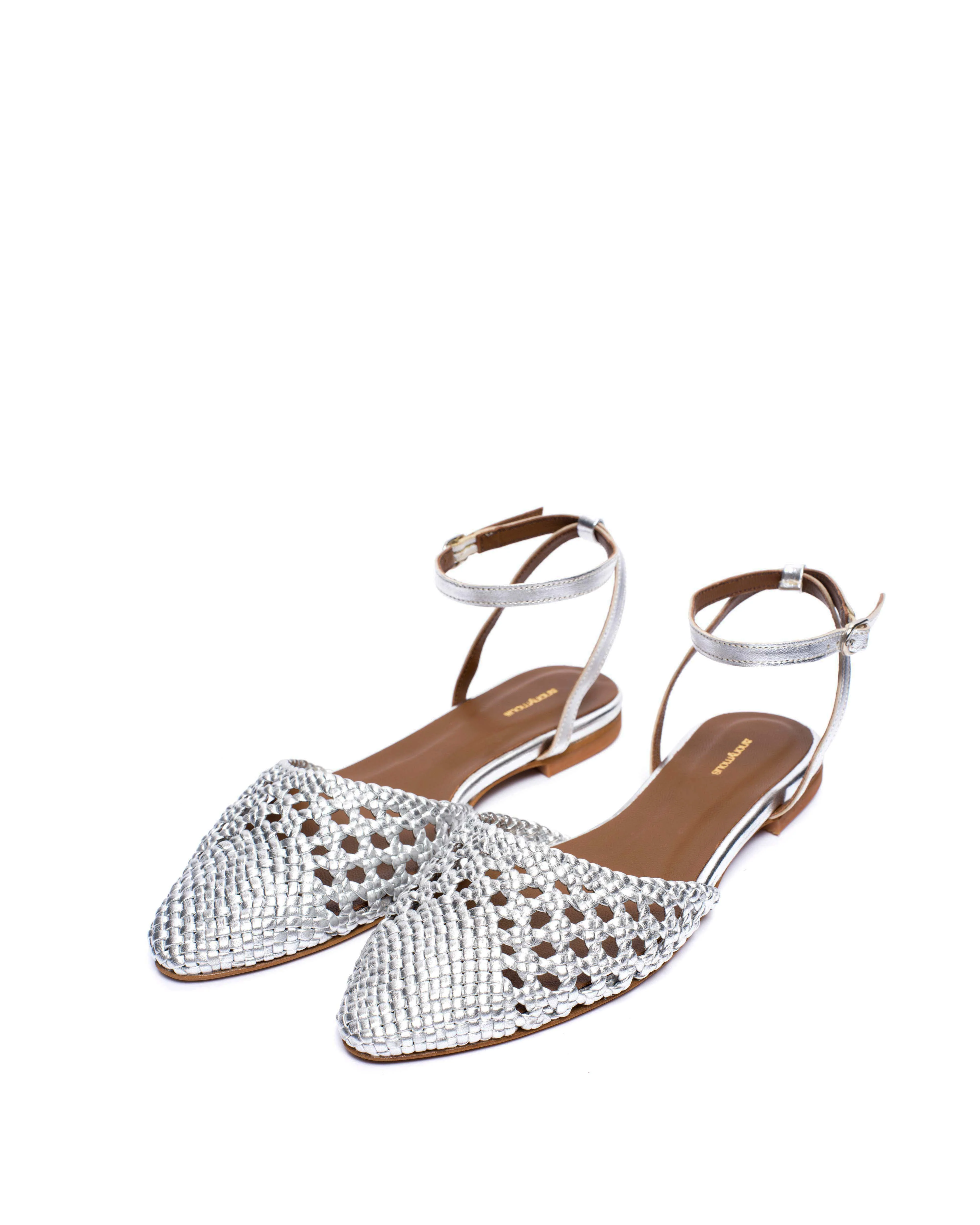 Senara 10 hand-braided Hand-braided leather Silver - Image 2