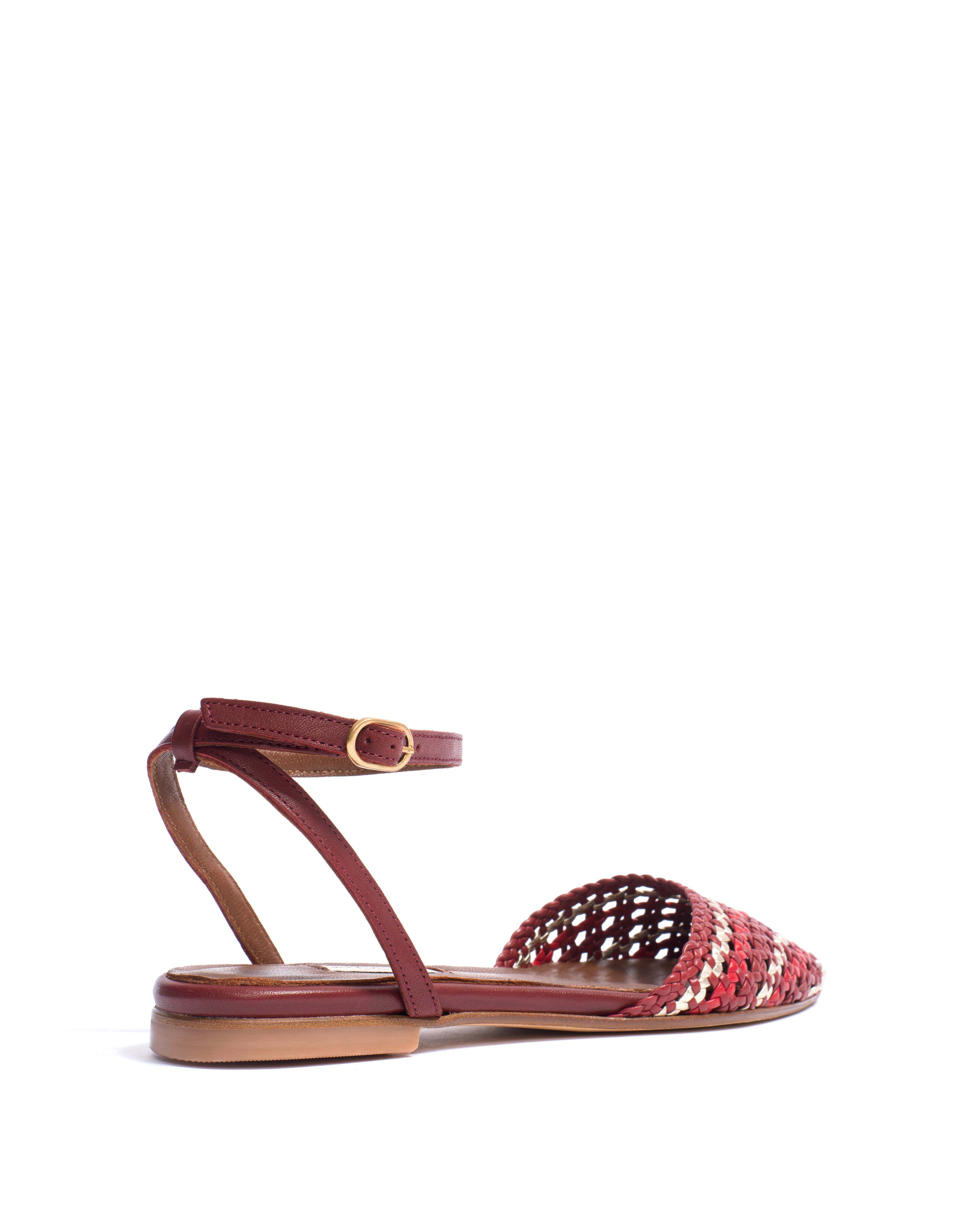 Senara 10 Hand-braided leather Pomegranate mix - Image 3