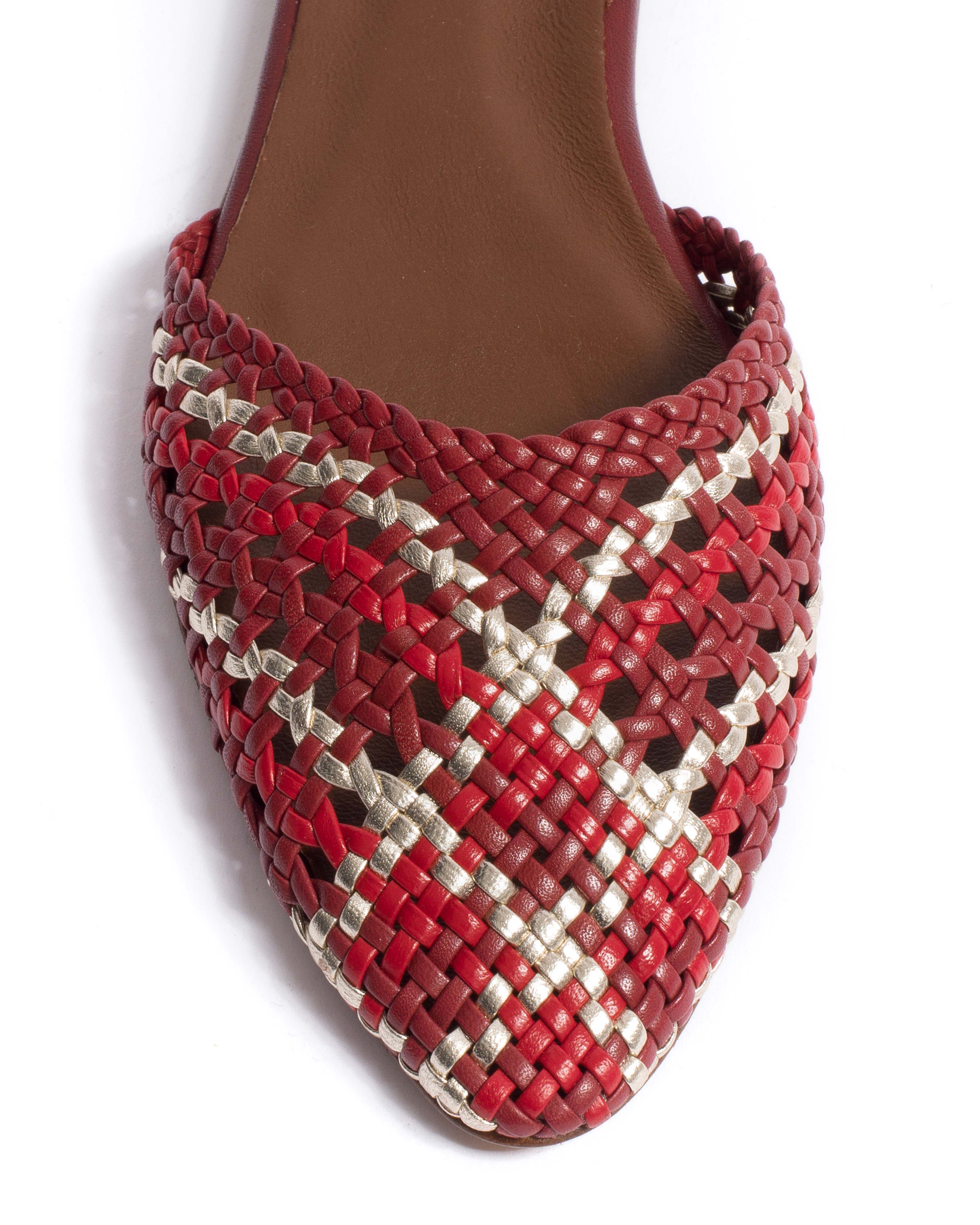Senara 10 Hand-braided leather Pomegranate mix - Image 5