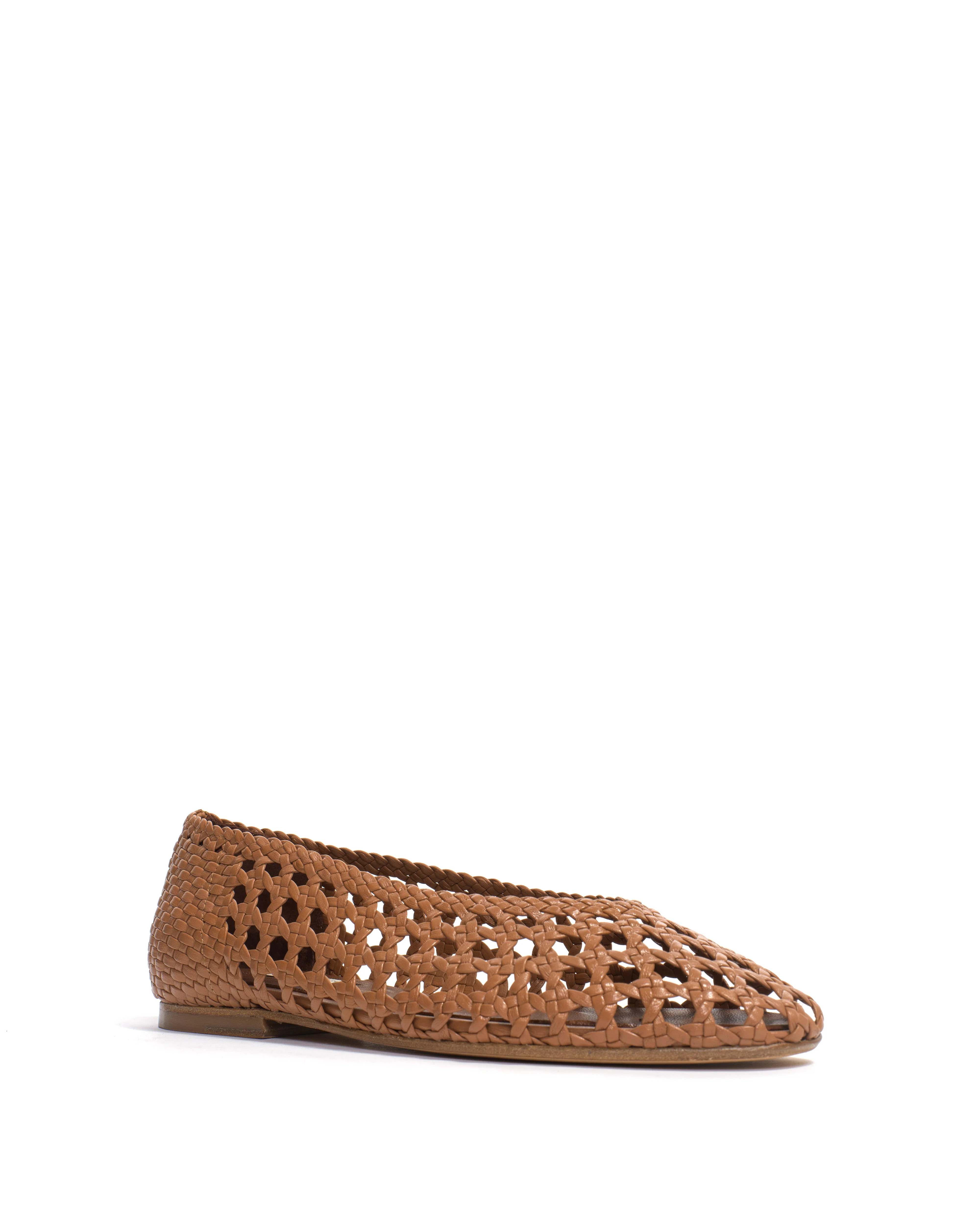 Sessi 10 hand-braided Hand-braided leather Caramel - Image 2