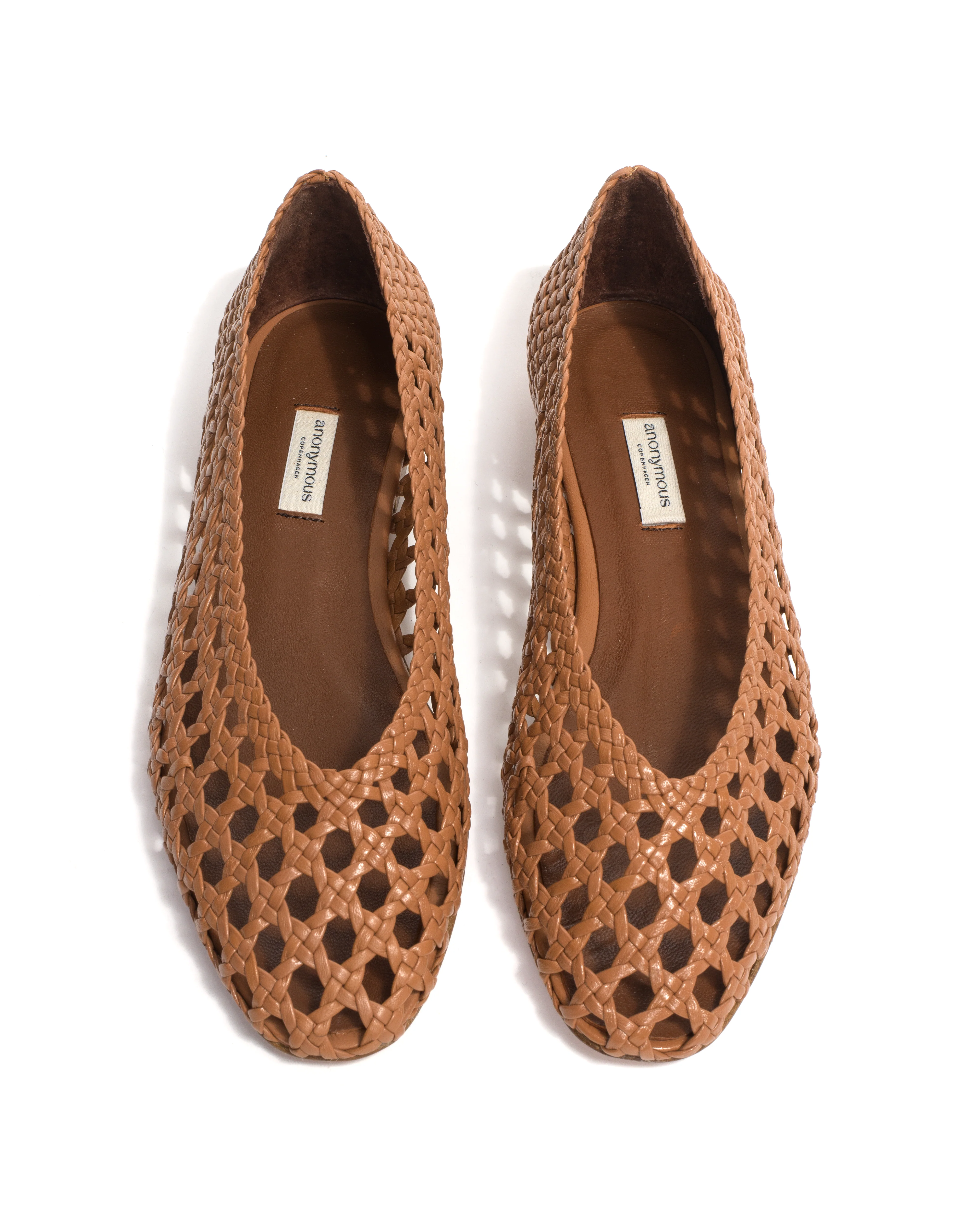 Sessi 10 hand-braided Hand-braided leather Caramel - Image 4
