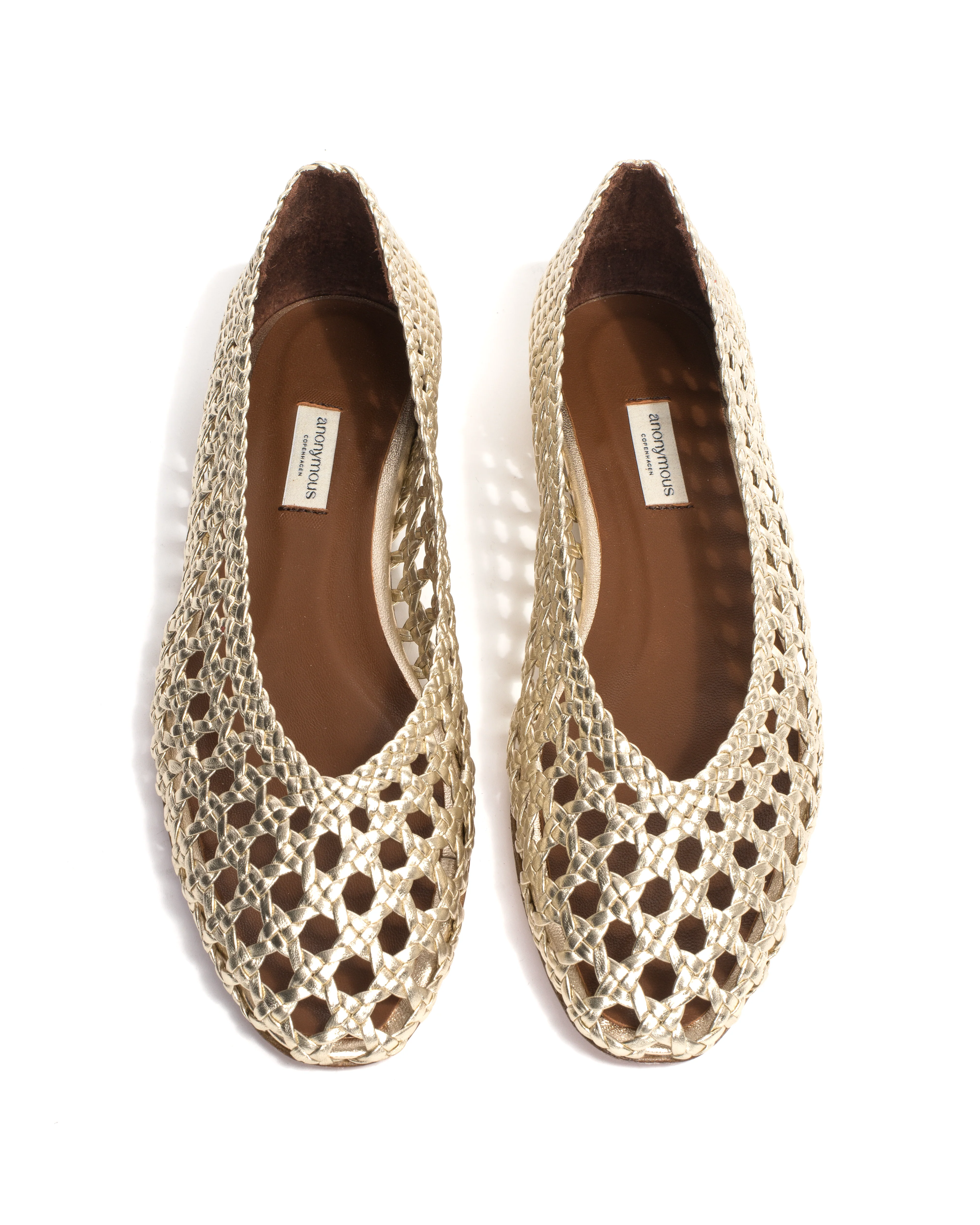 Sessi 10 hand-braided Hand-braided leather Champagne - Image 5