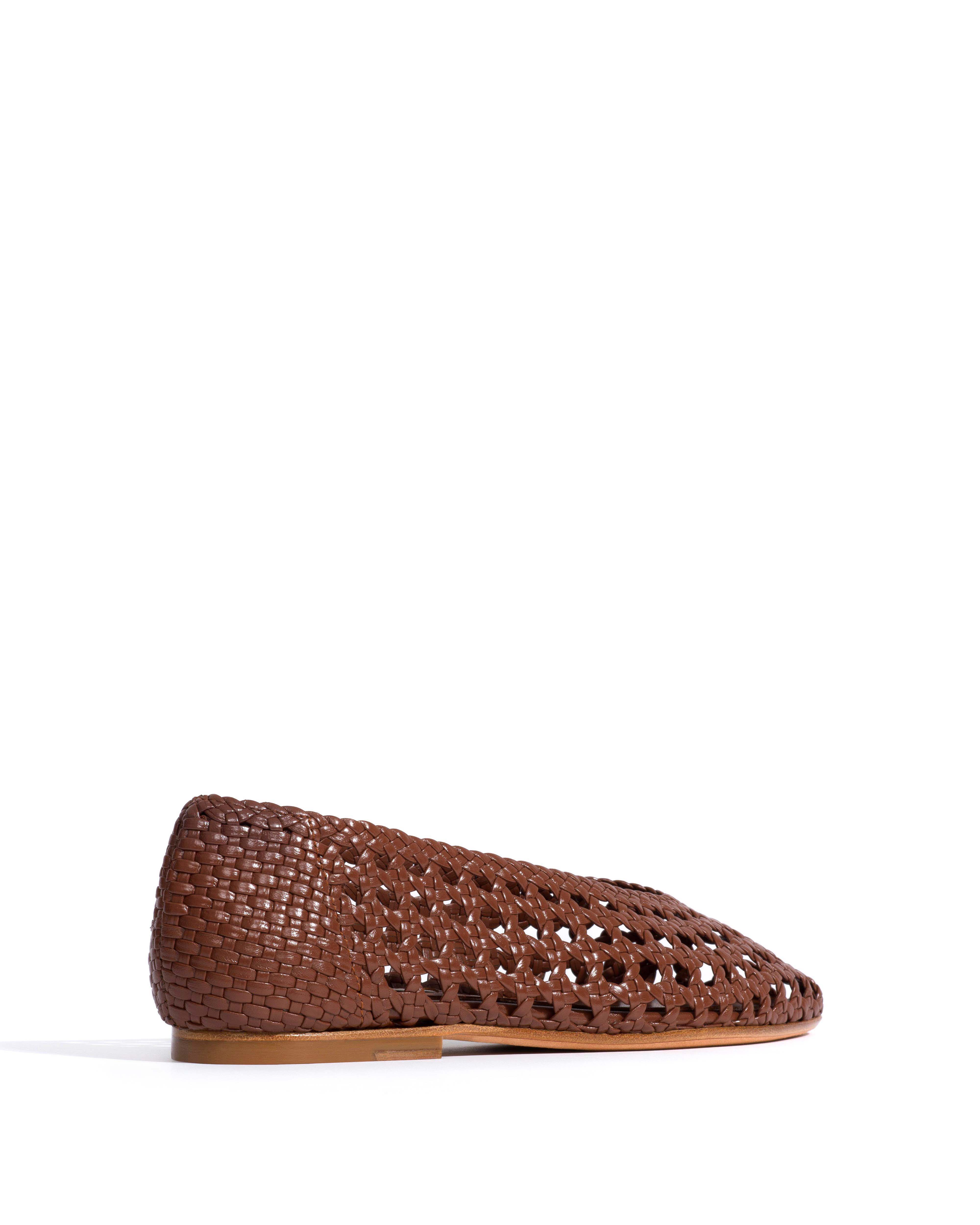 Sessi 10 hand-braided Hand-braided leather Chocolate - Image 3