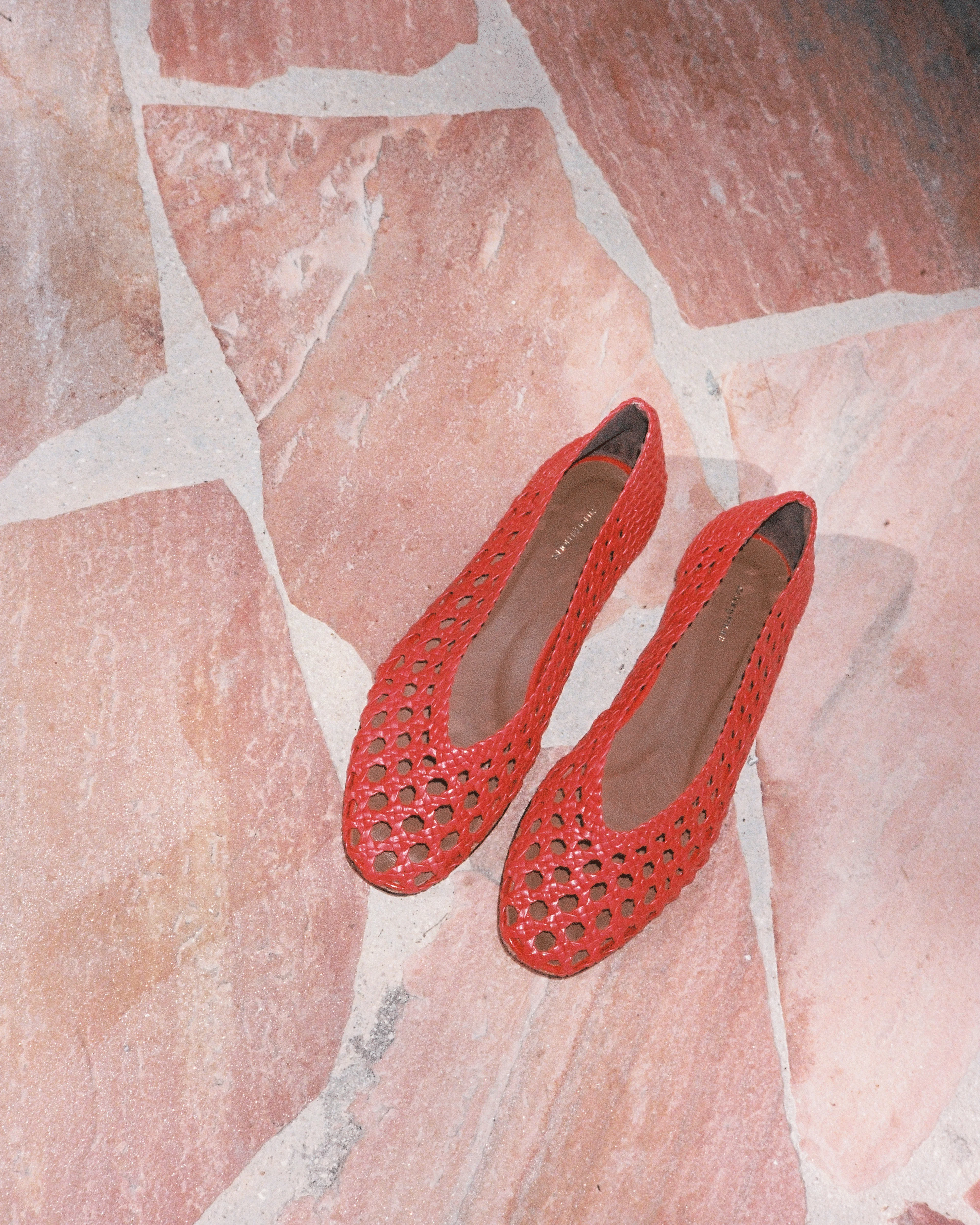 Sessi 10 hand-braided Hand-braided leather Ruby red - Image 3