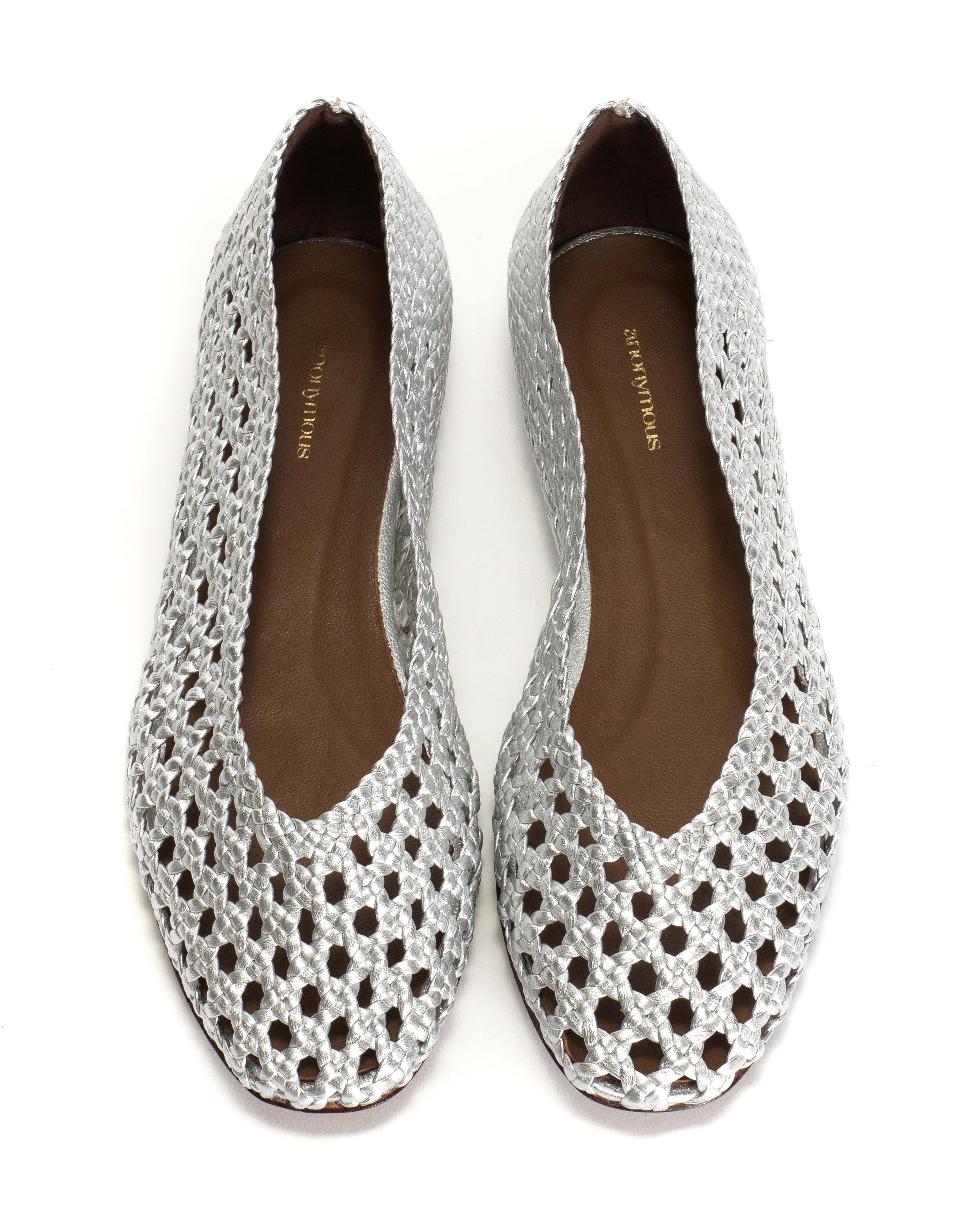 Sessi 10 hand-braided Hand-braided leather Silver - Image 3