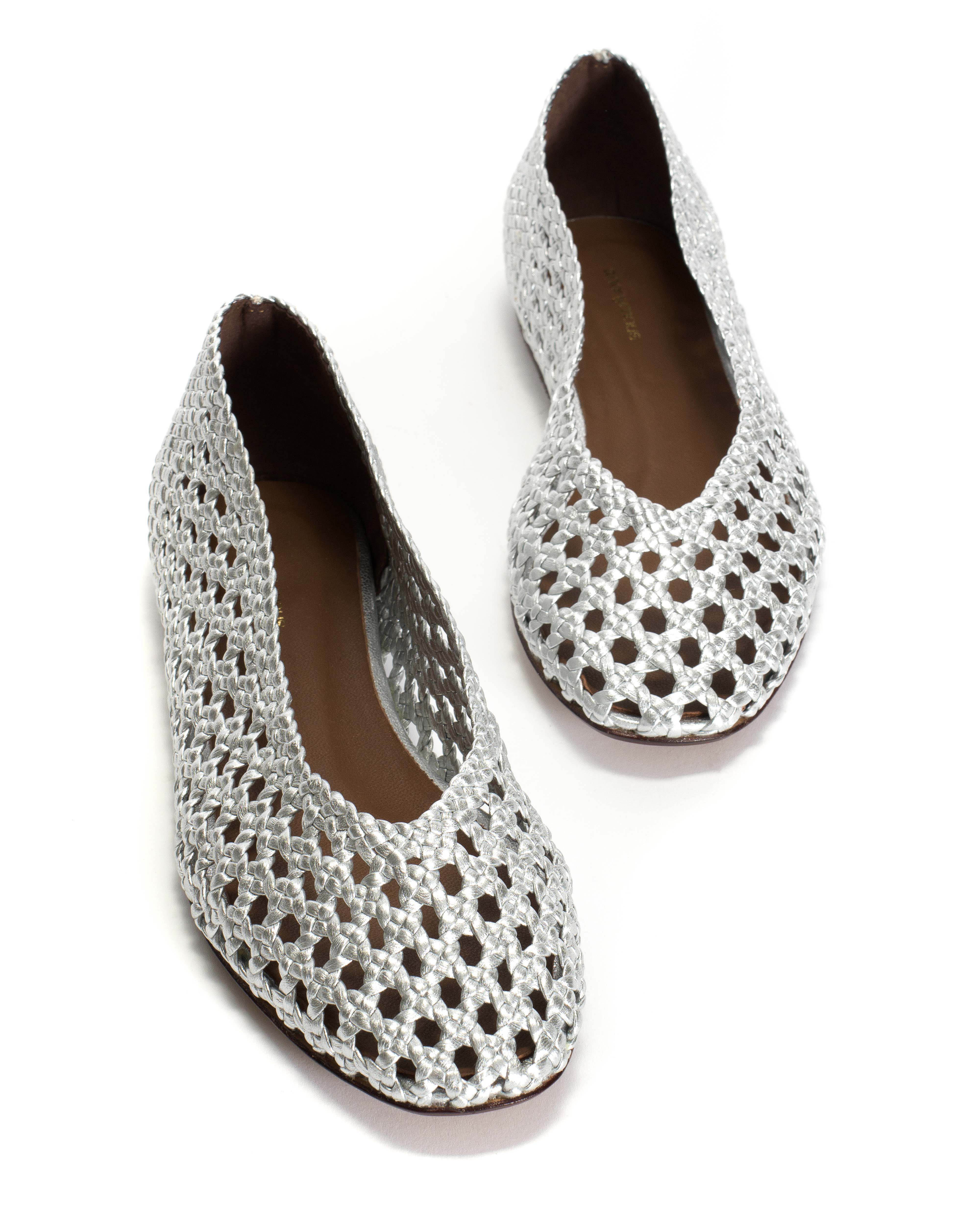 Sessi 10 hand-braided Hand-braided leather Silver - Image 5
