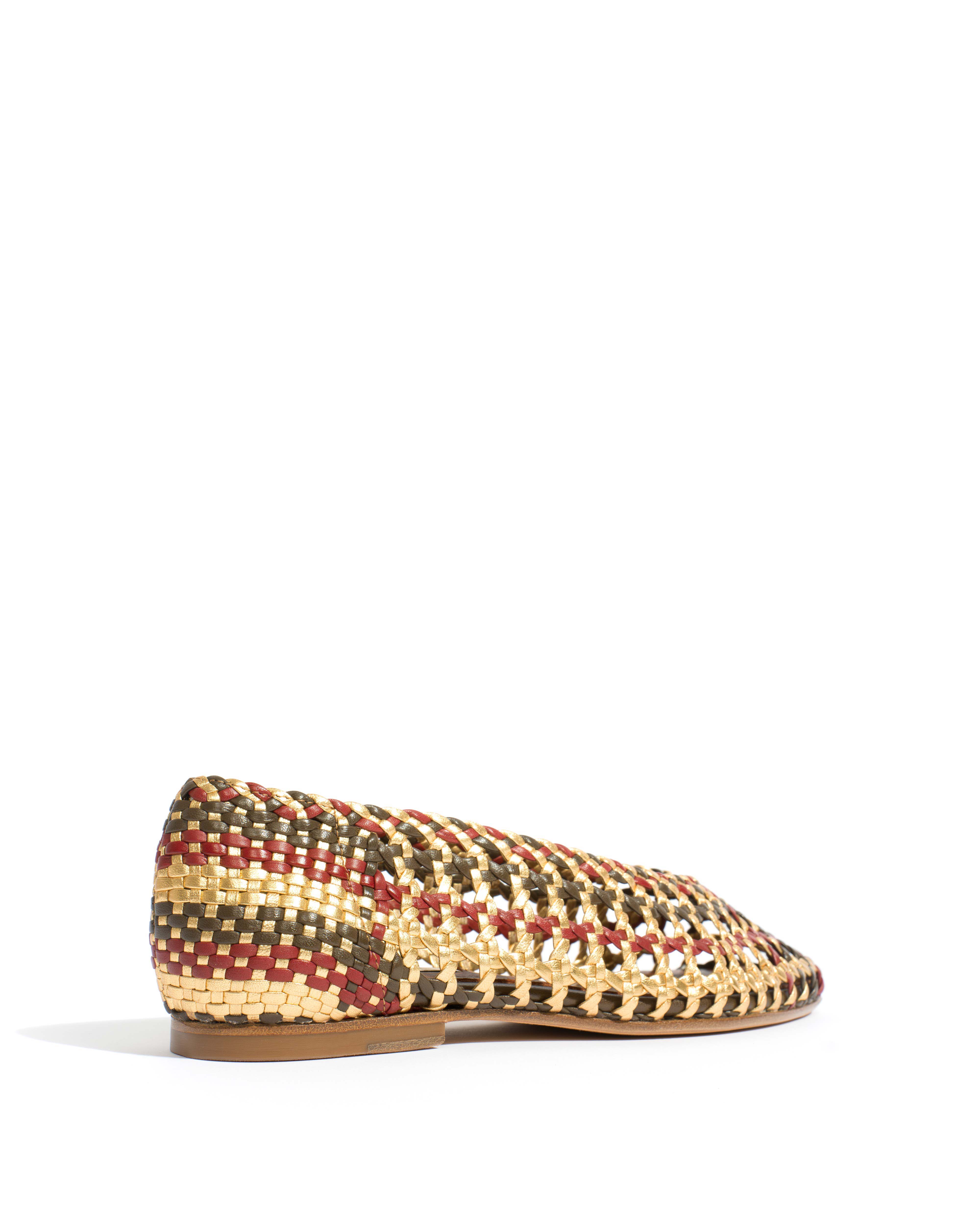 Sessi 10 Hand-braided leather Olive green mix - Image 3