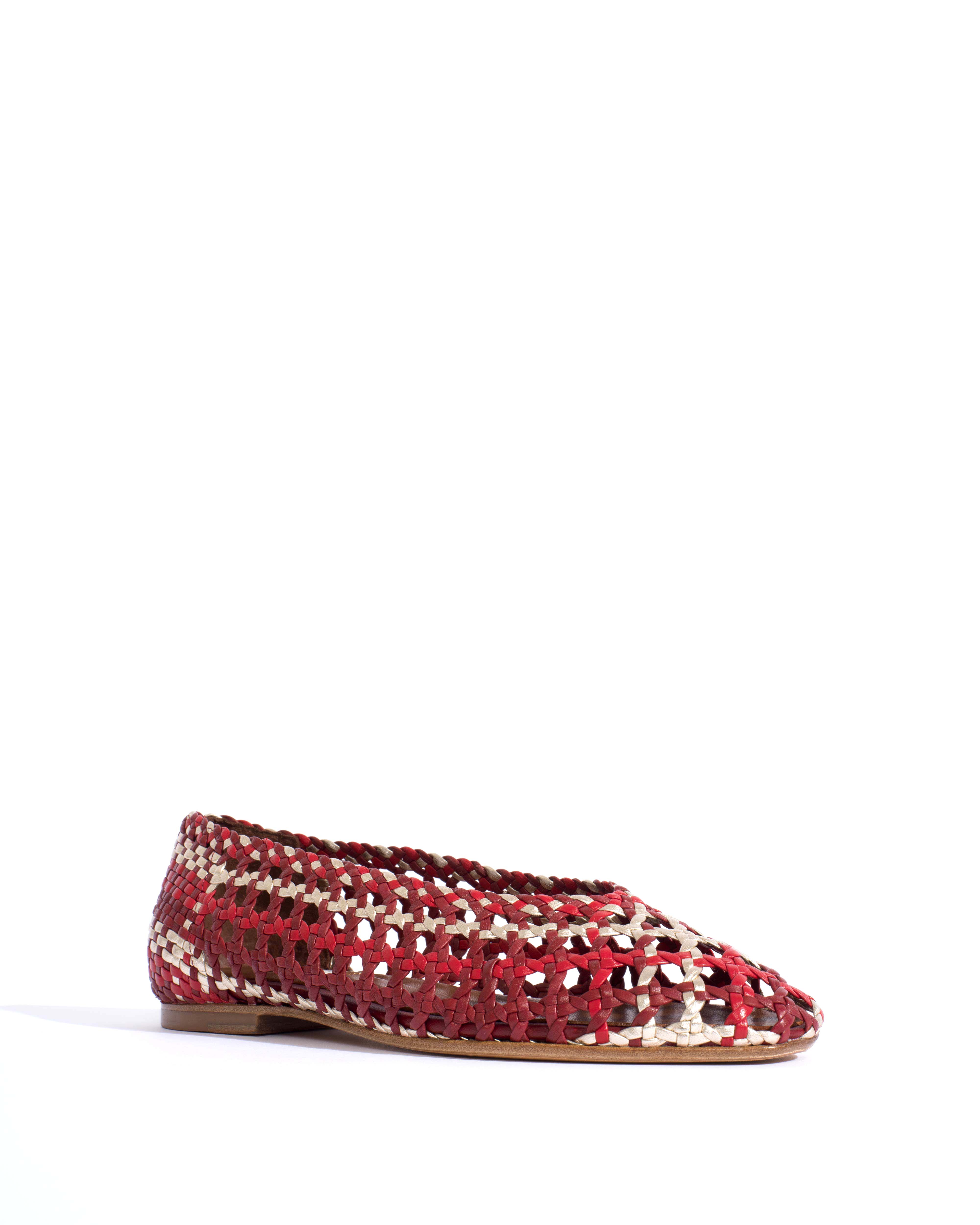 Sessi 10 Hand-braided leather Pomegranate mix - Image 2