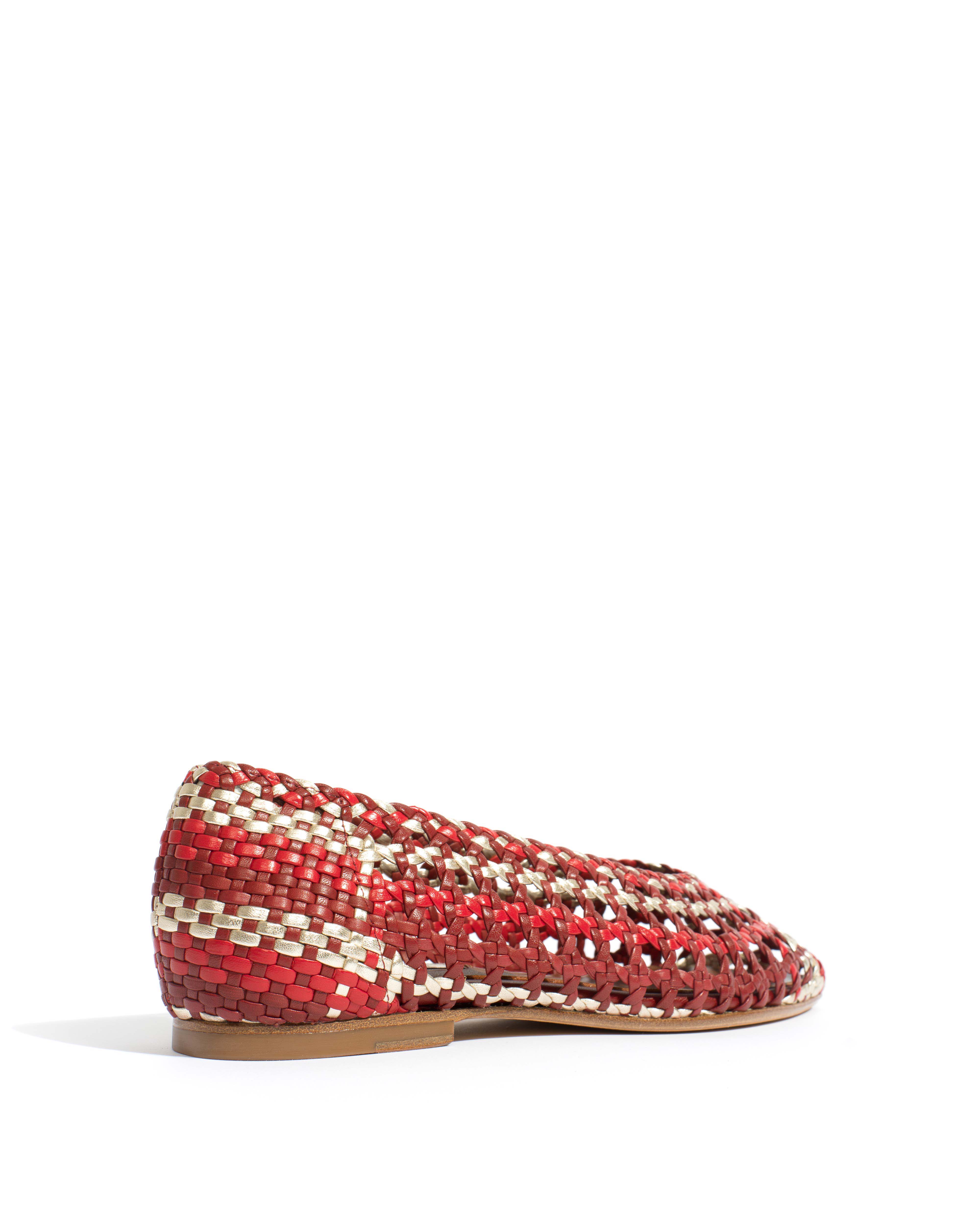Sessi 10 Hand-braided leather Pomegranate mix - Image 3