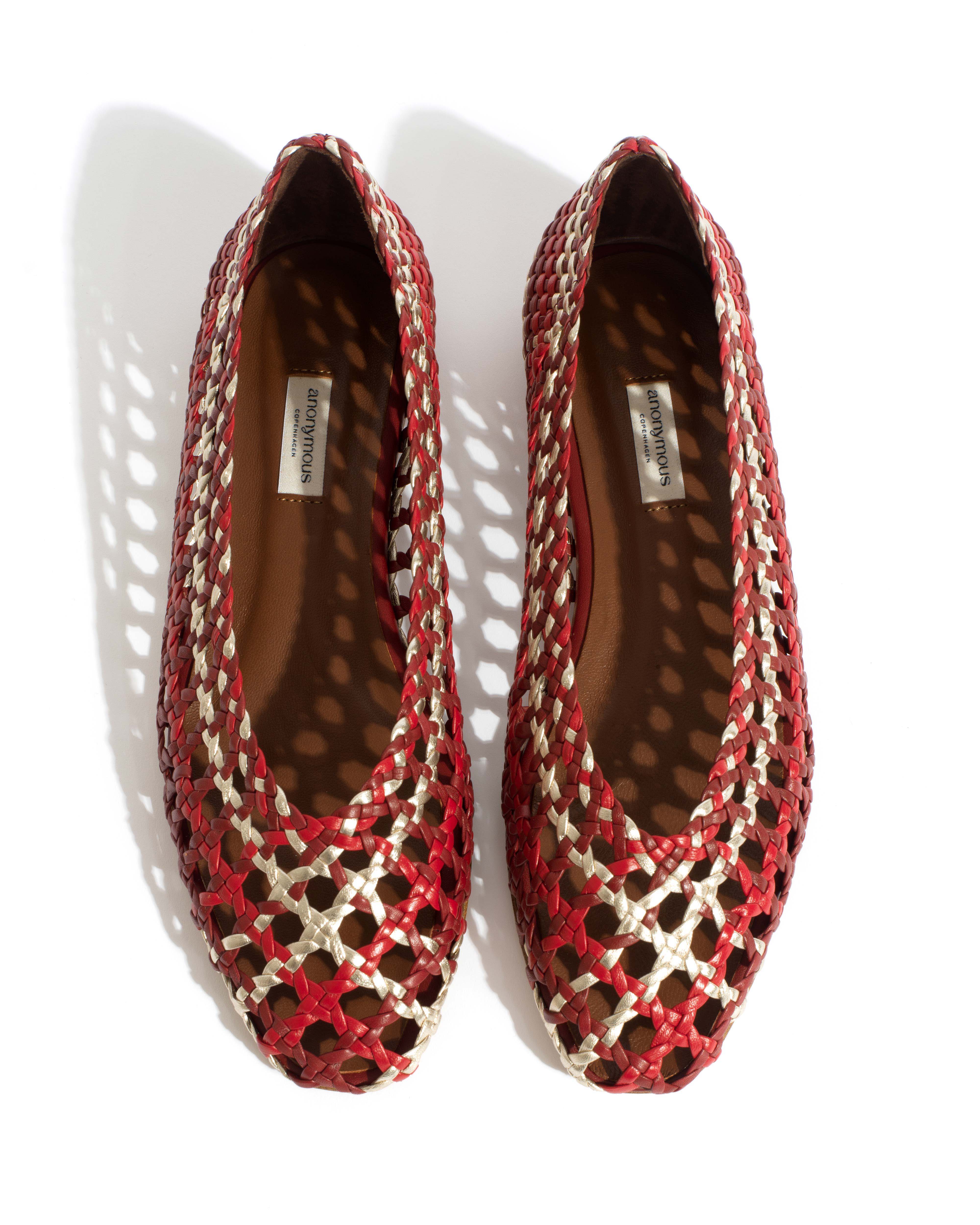 Sessi 10 Hand-braided leather Pomegranate mix - Image 4